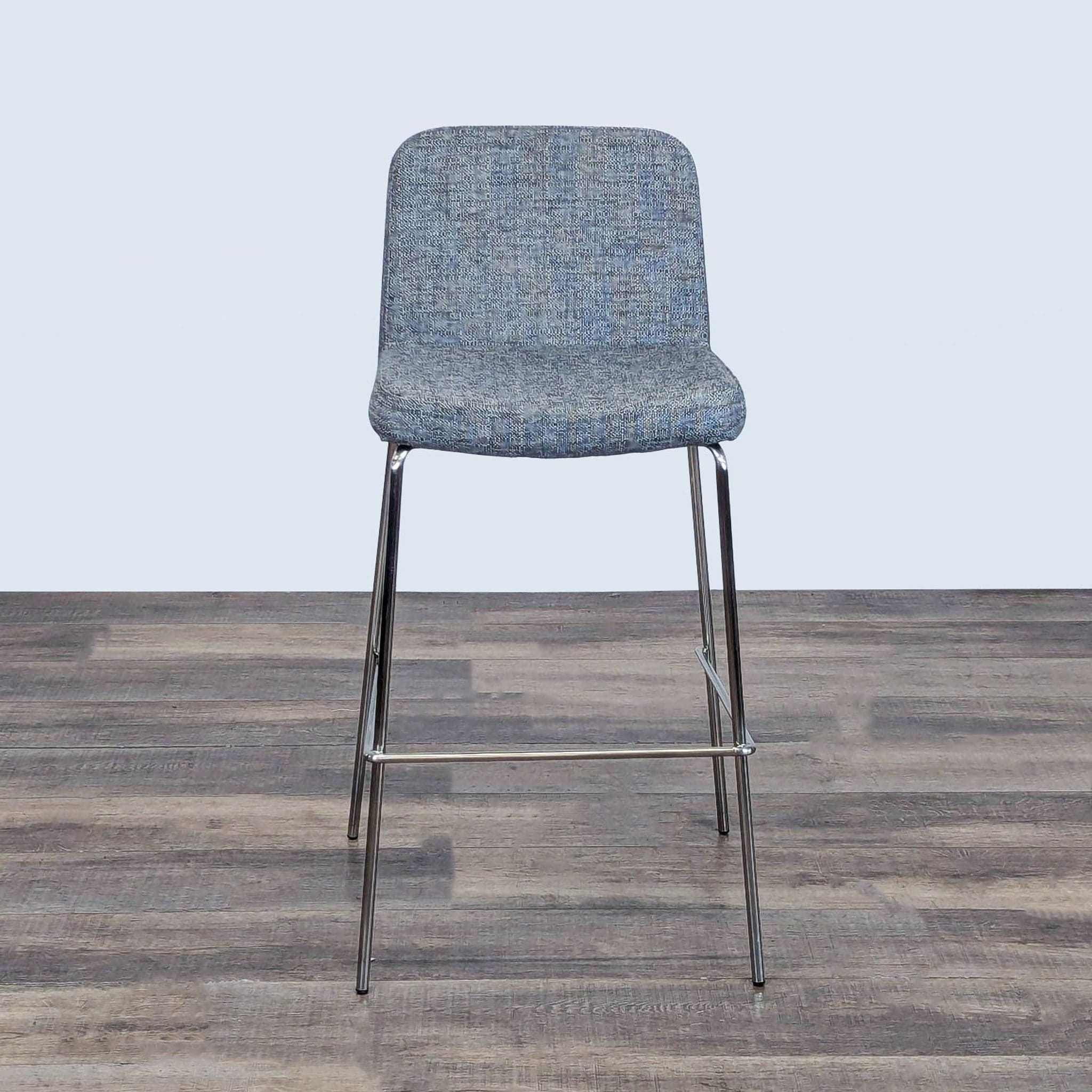 CB2 Charlie Grey Bar Stool - Image 1