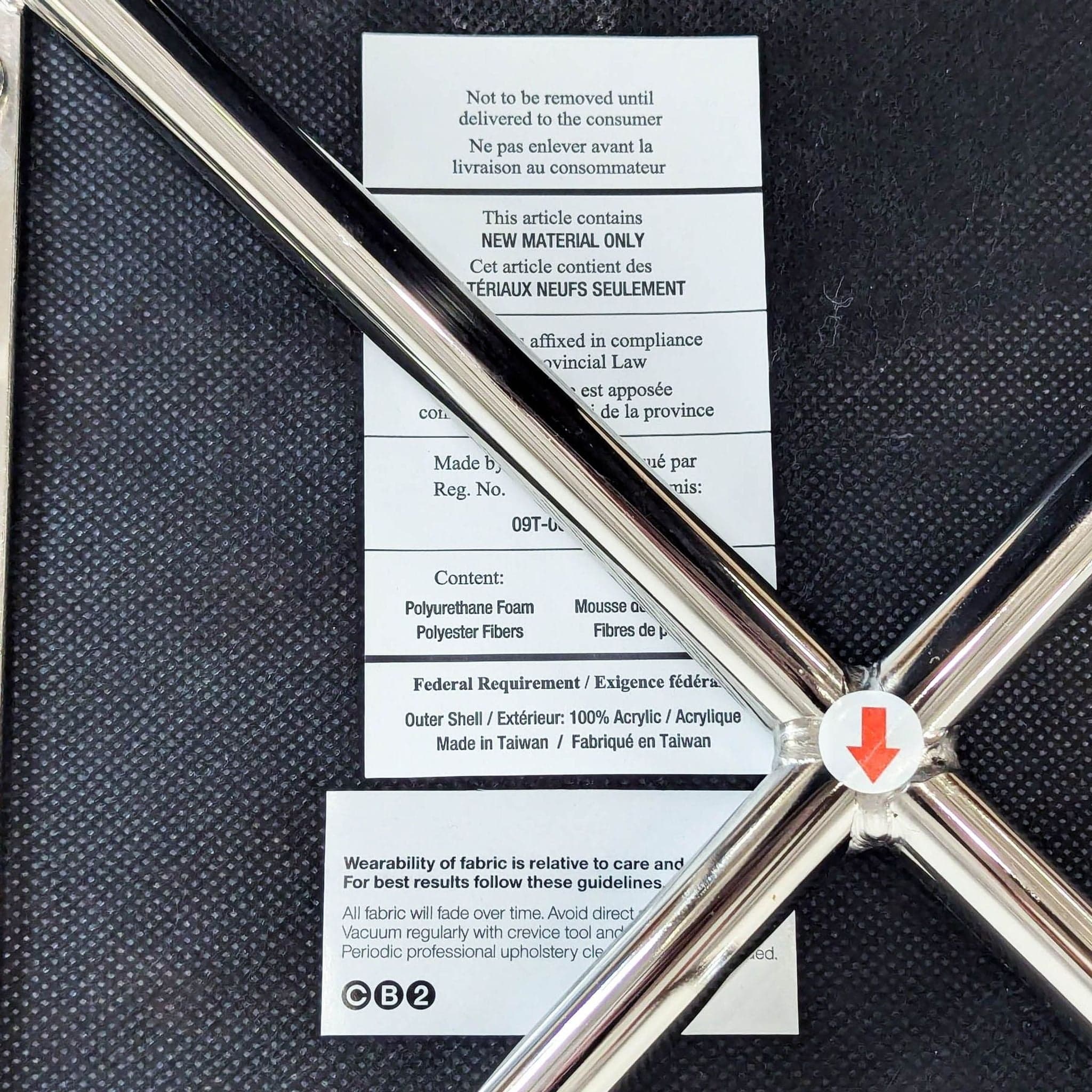 CB2 Charlie Grey Bar Stool - Thumbnail 8