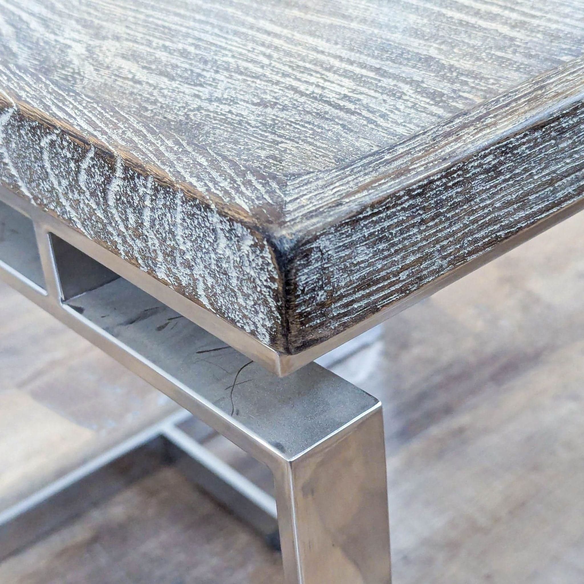 Brownstone Furniture Wood and Chrome End Table - Thumbnail 7
