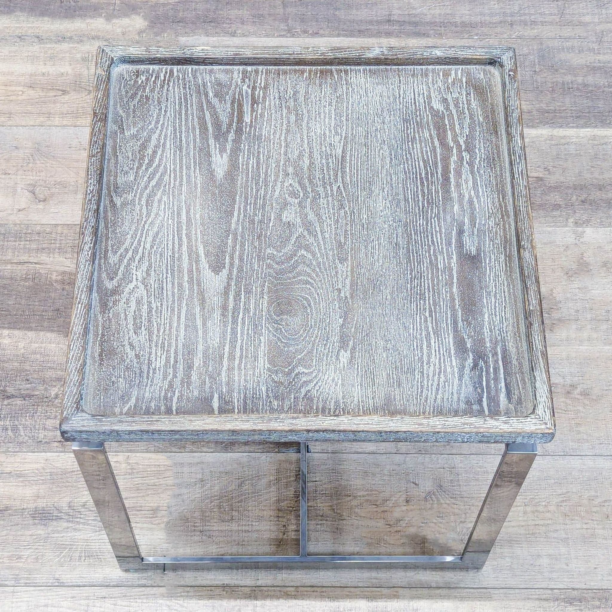Brownstone Furniture Wood and Chrome End Table - Thumbnail 6