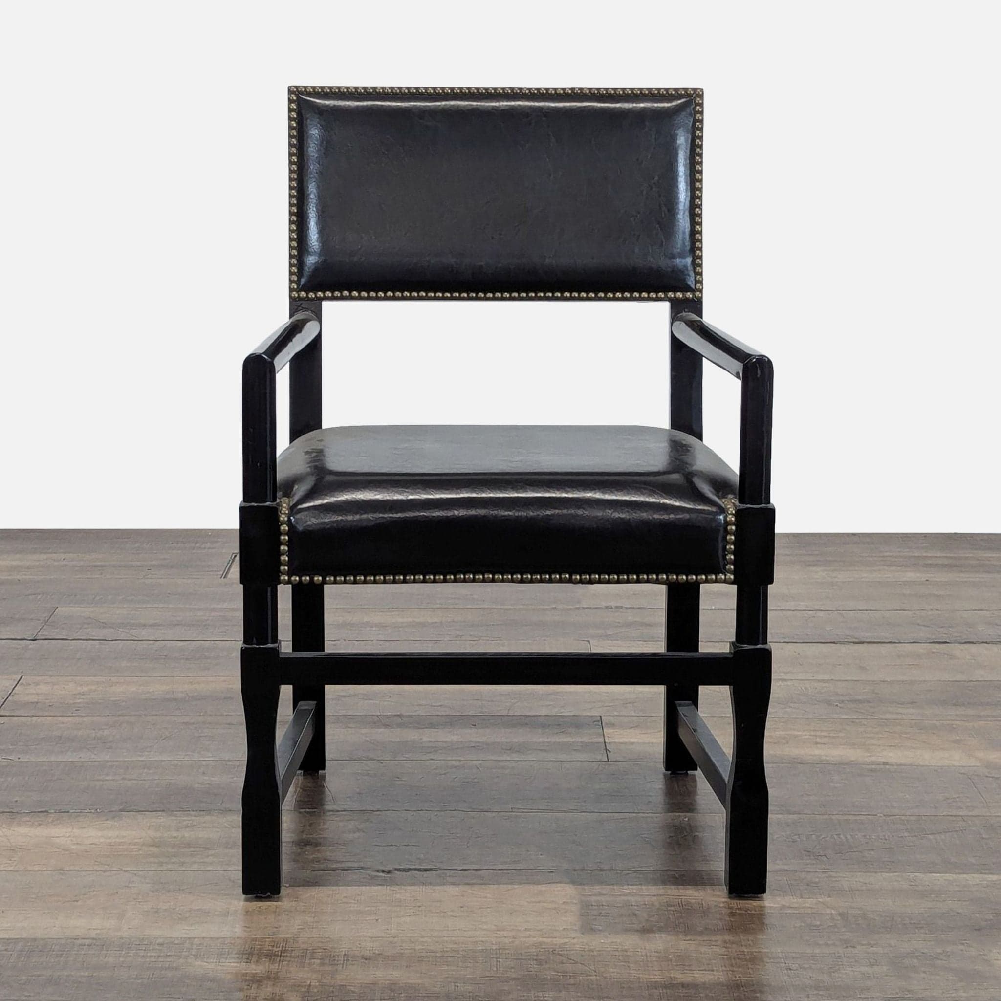 Leather Dining Armchair - Image 1