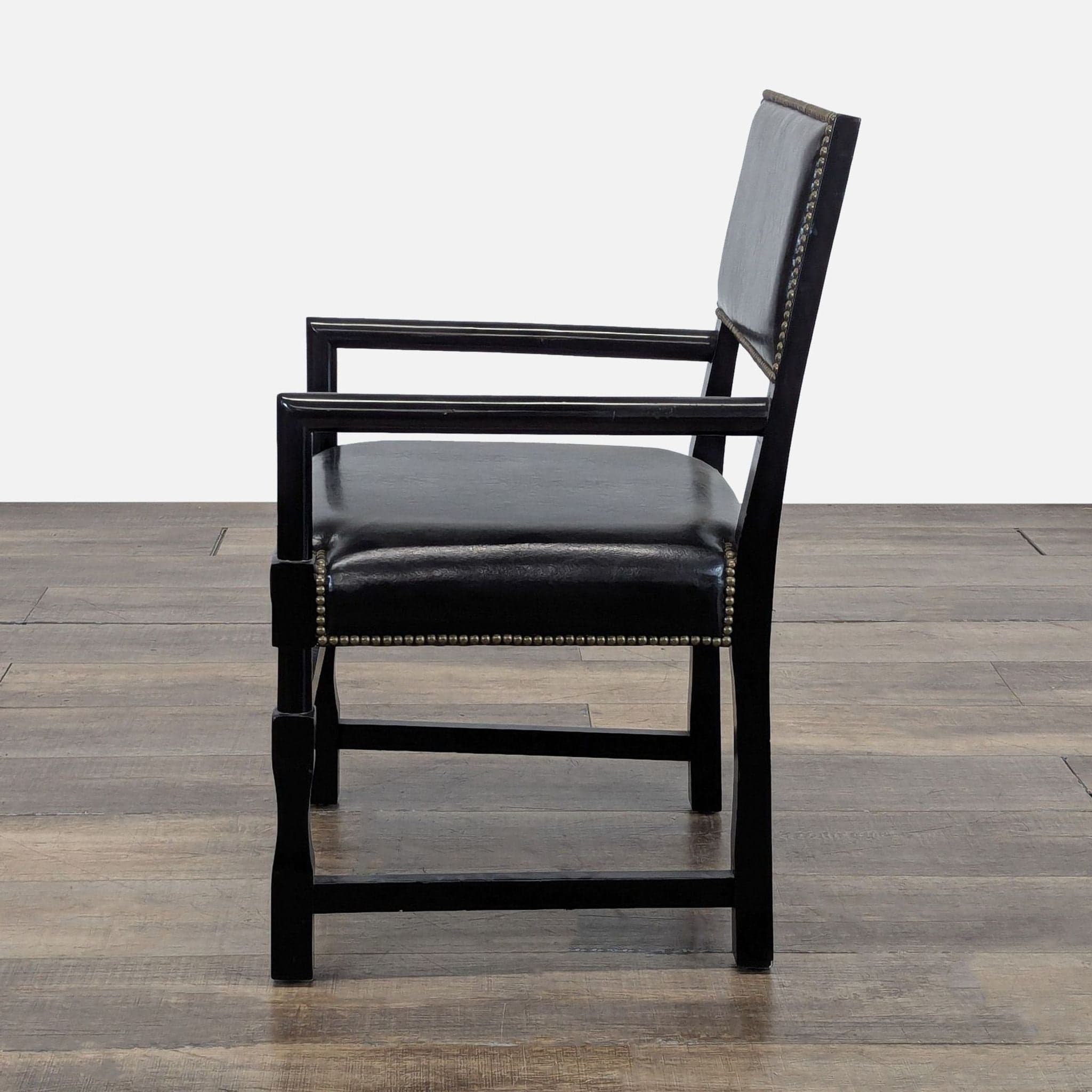 Leather Dining Armchair - Thumbnail 5