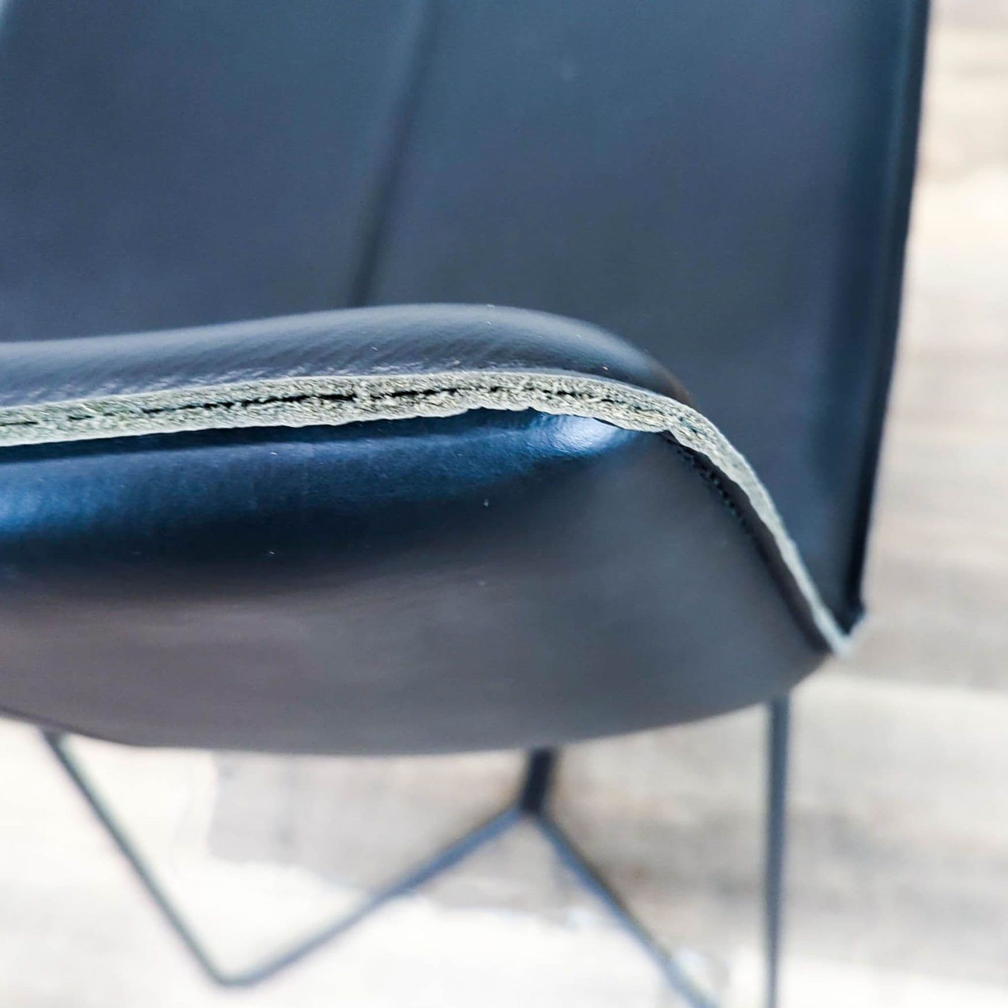 West Elm Slope Leather Bar Stool - Thumbnail 5