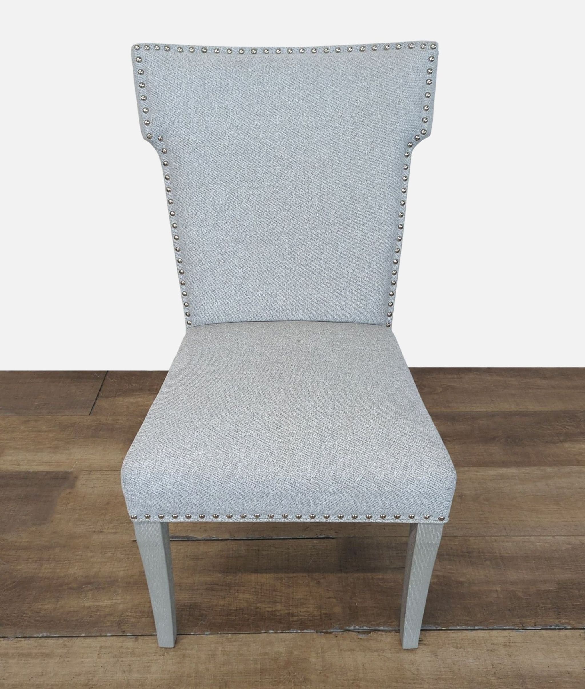 Upholstered Dining chair with Nailhead Trim - Image 1