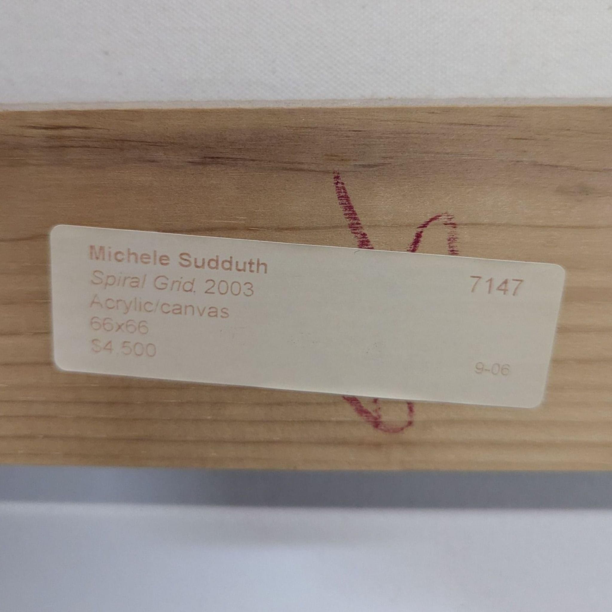 Spiral Grid on Canvas by Michele Sudduth - Thumbnail 6