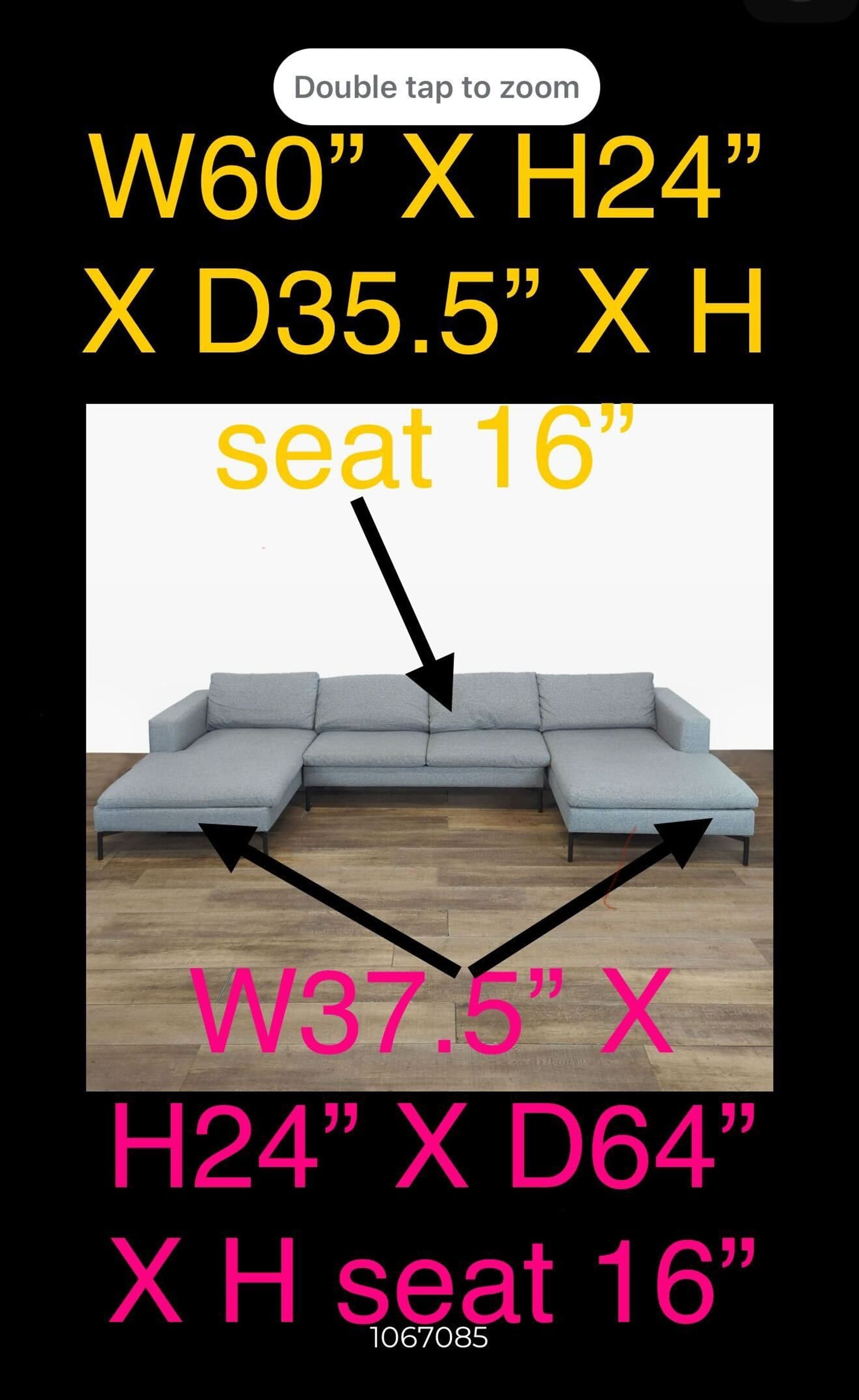 Blu Dot  New Standard 3-Piece Upholstered Sectional - Thumbnail 6