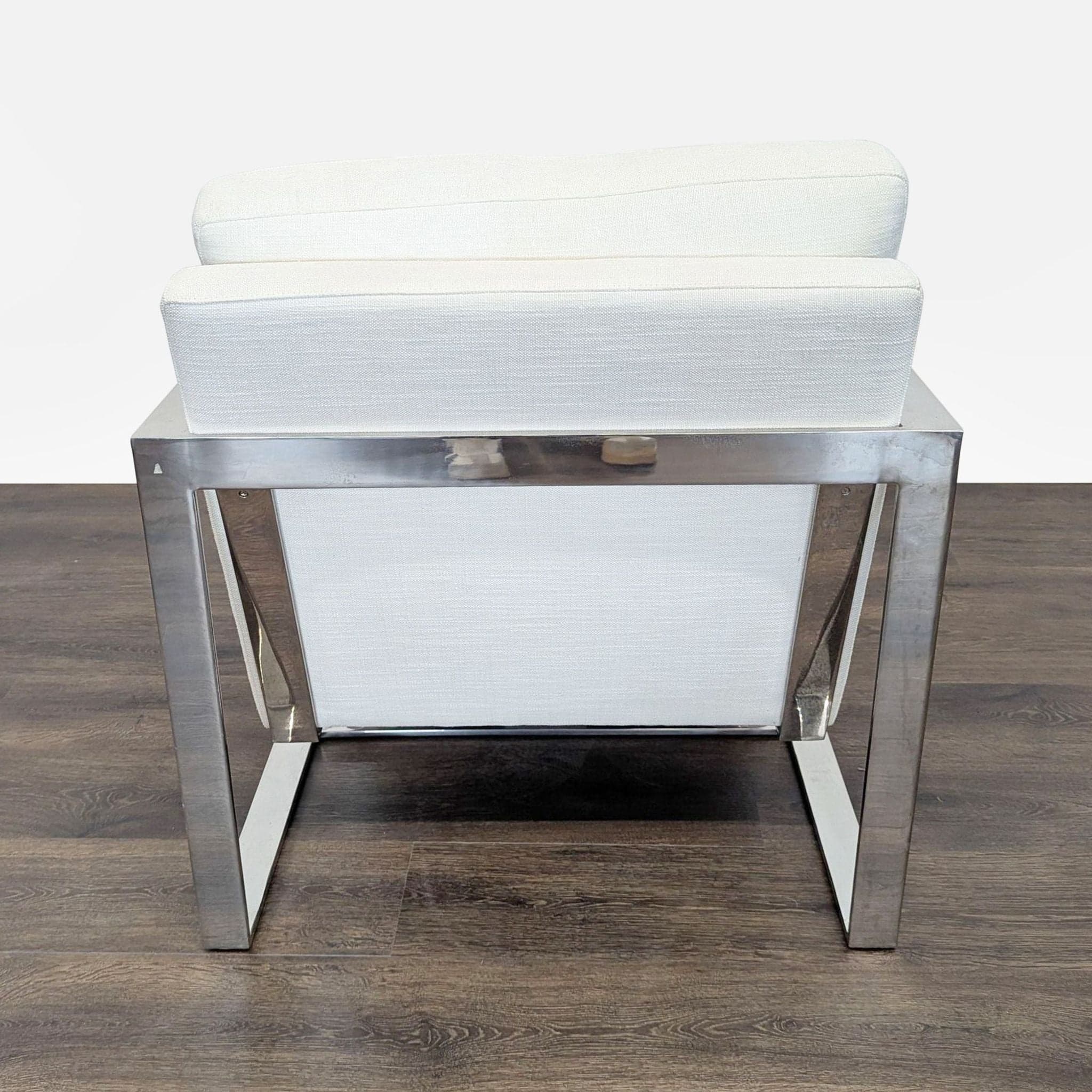 Restoration Hardware Modern Lounge Chair with Ottoman - Thumbnail 6