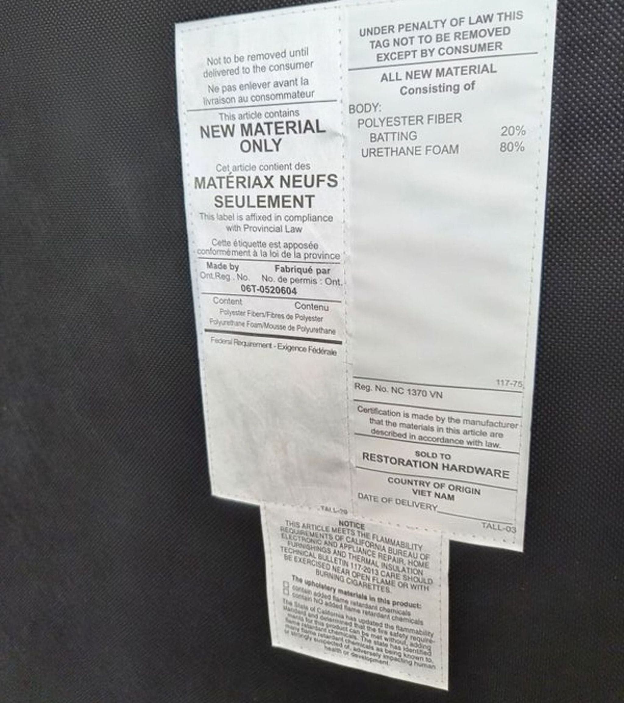 Restoration Hardware Modern Lounge Chair with Ottoman - Thumbnail 11