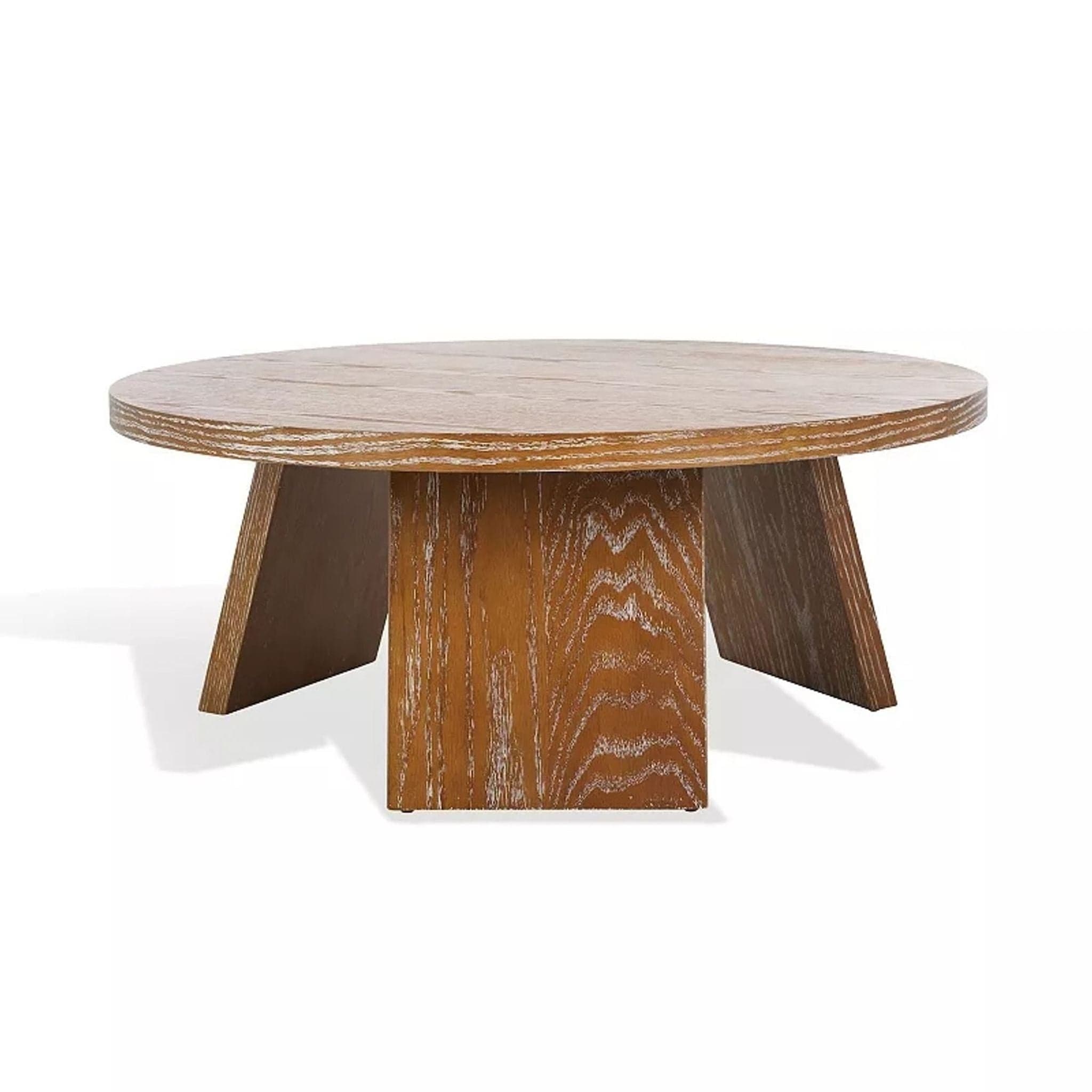 Safavieh Julianna Wood Coffee Table in Rustic Oak - Image 1