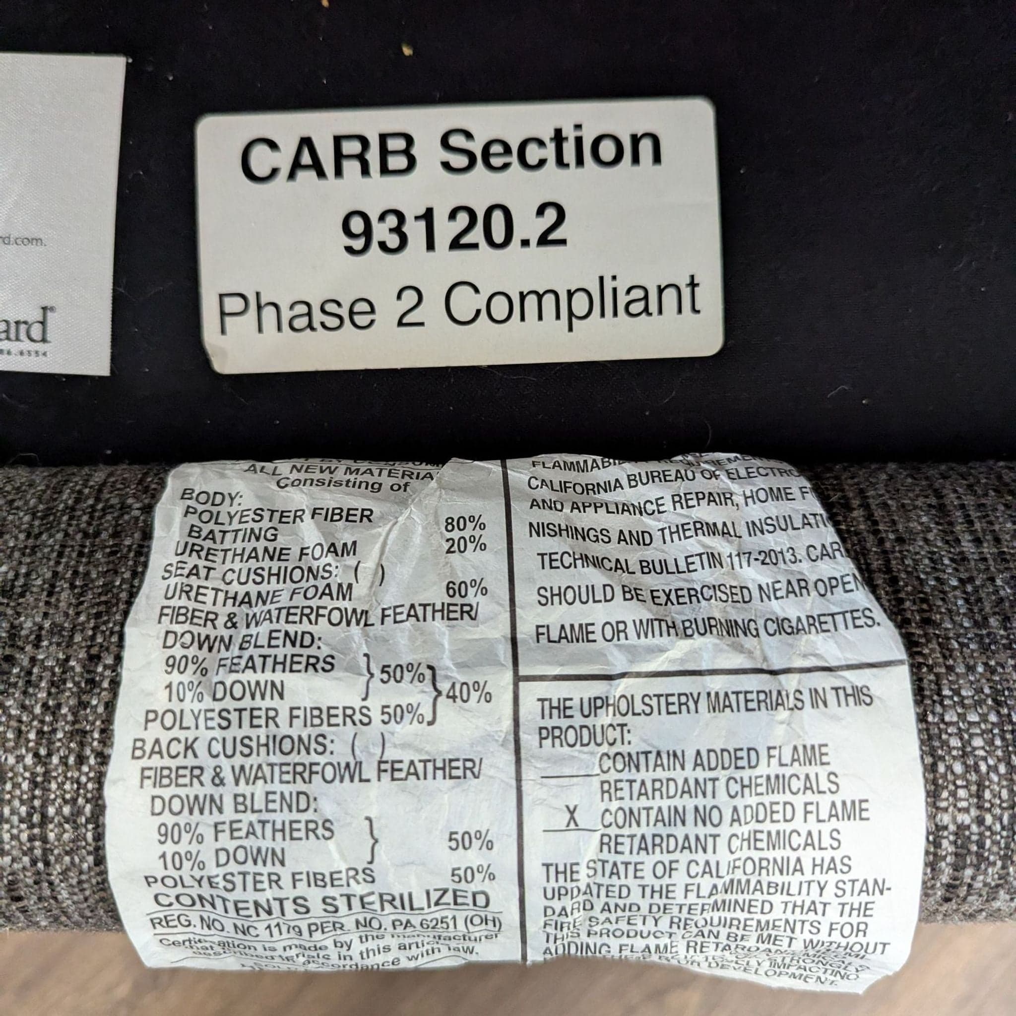 Room and Board Sofa with Chaise - Thumbnail 7