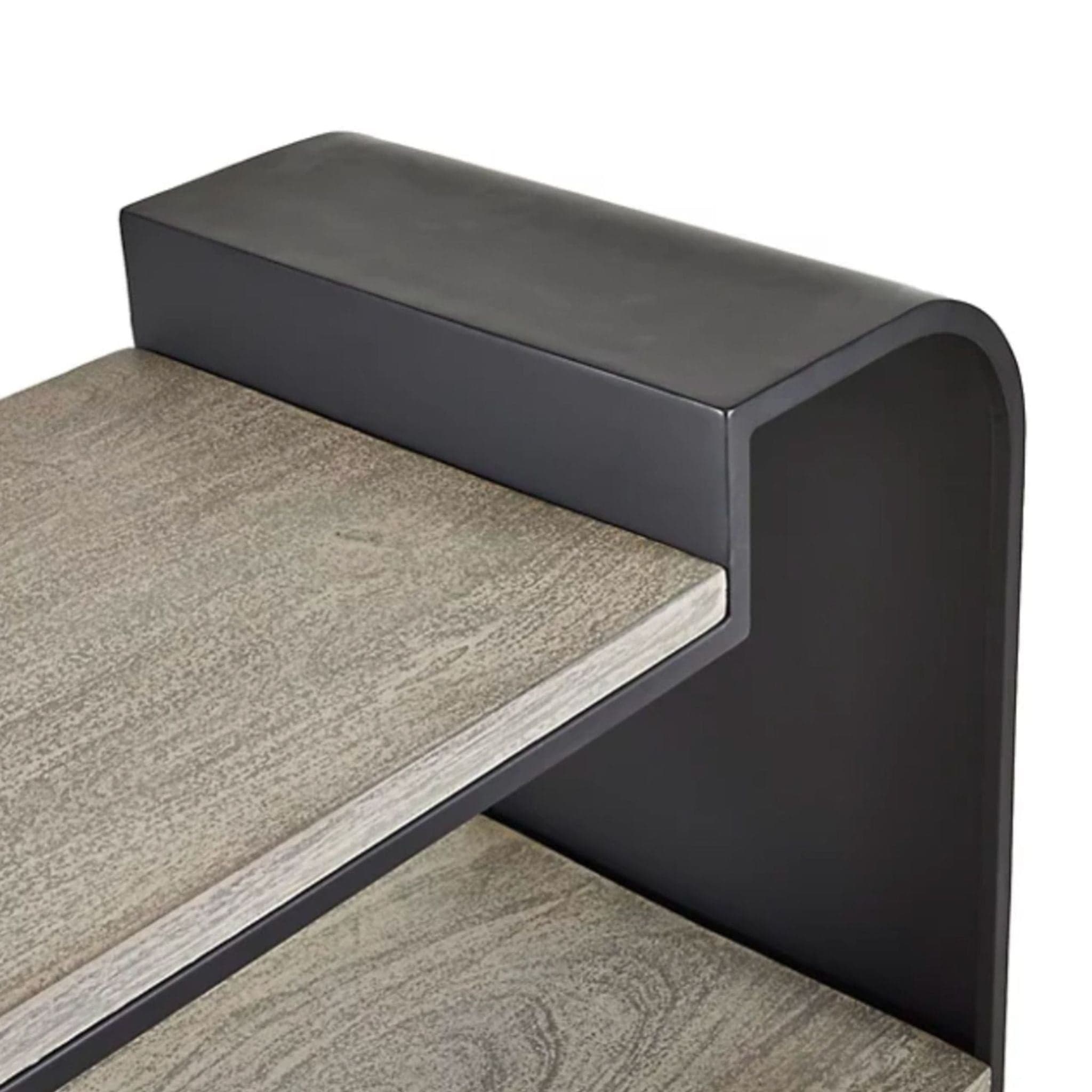 Arteriors Home Epton Modern 3-Tier Bookshelf with Metal Frame - Thumbnail 4