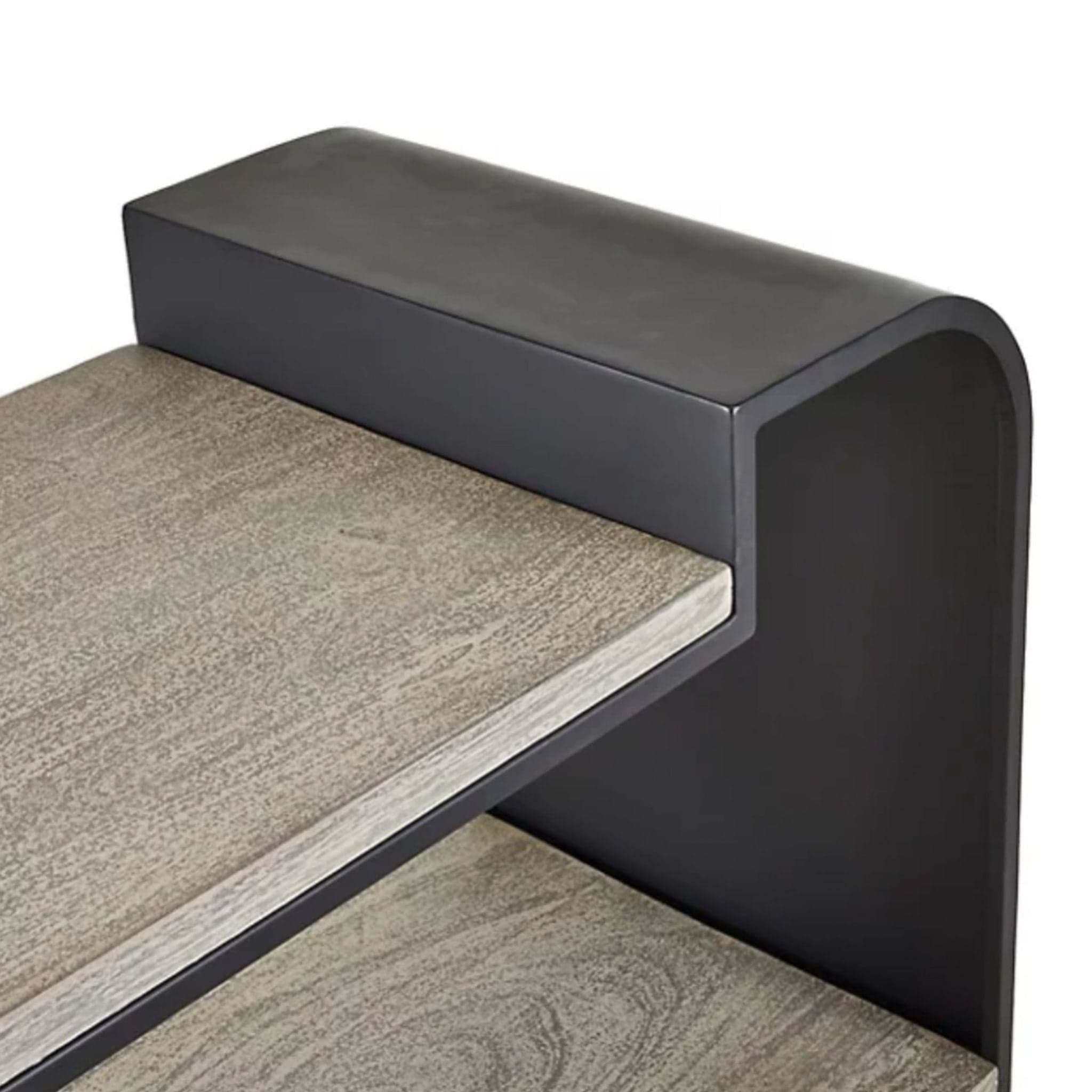 Arteriors Home Epton Modern Three-Tier Bookshelf with Black Frame - Thumbnail 3