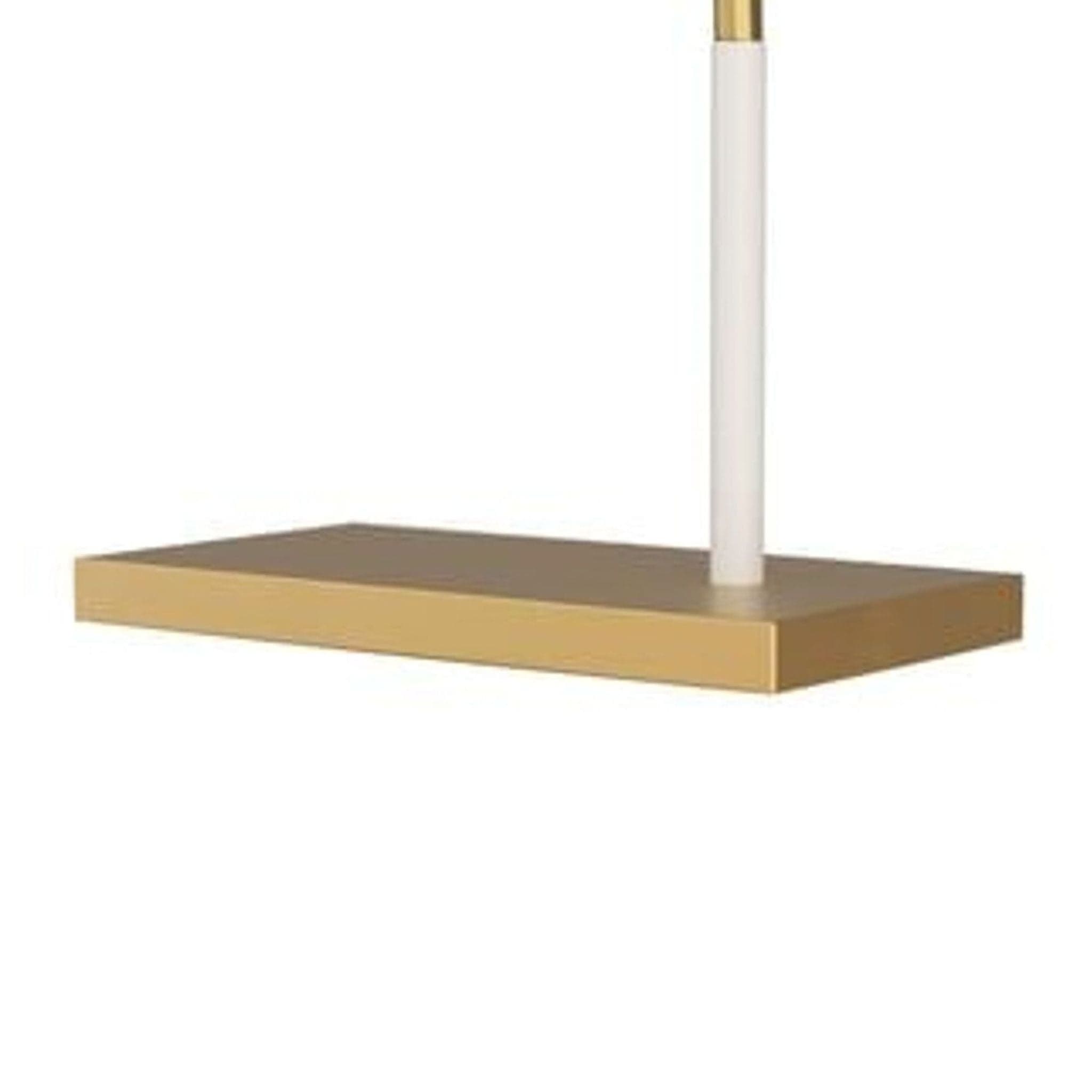 Arteriors Home Wayne Modern Brass and White Adjustable Table Lamp - Thumbnail 3