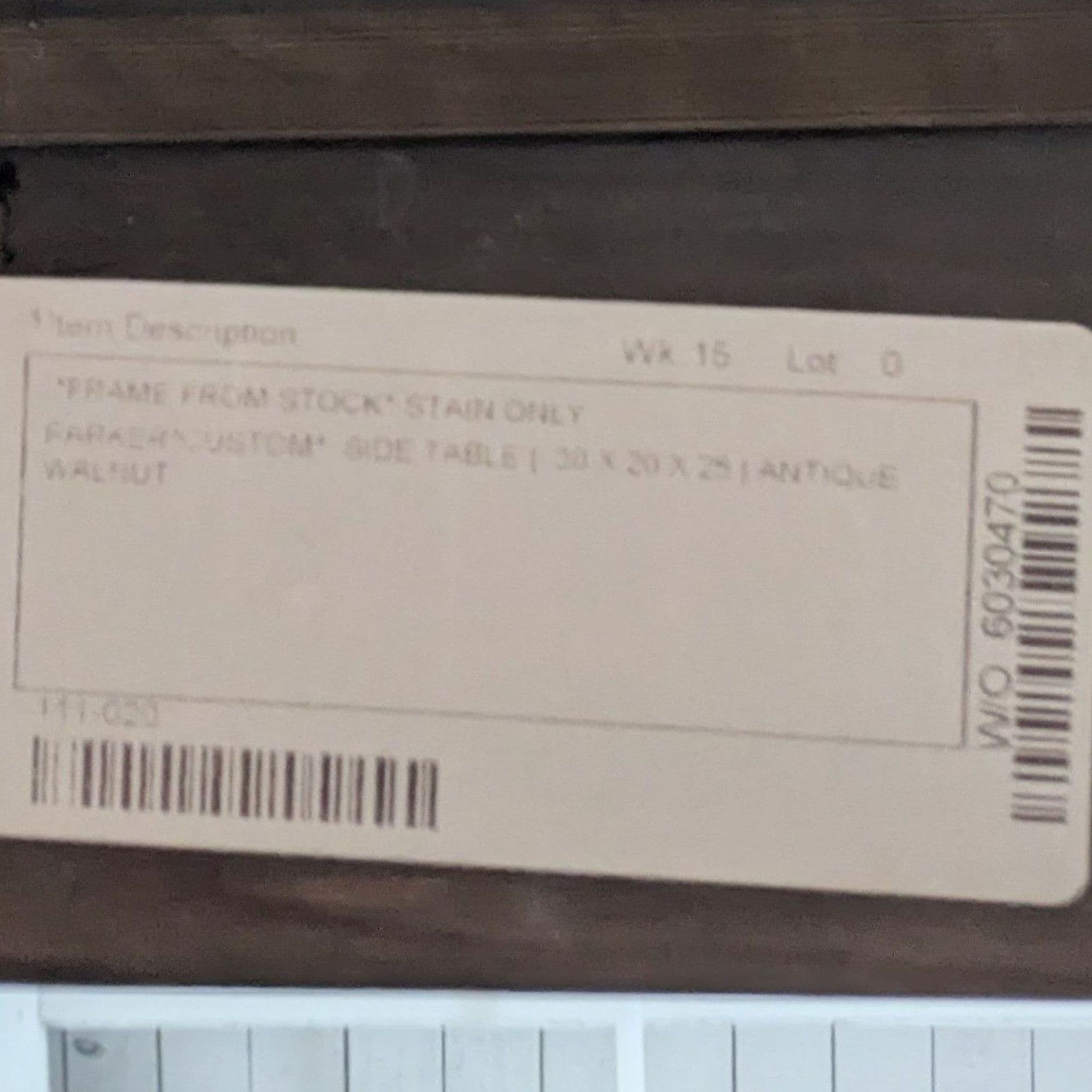 Wooden End Table with "Tray Top" and Slatted Shelf - Thumbnail 3