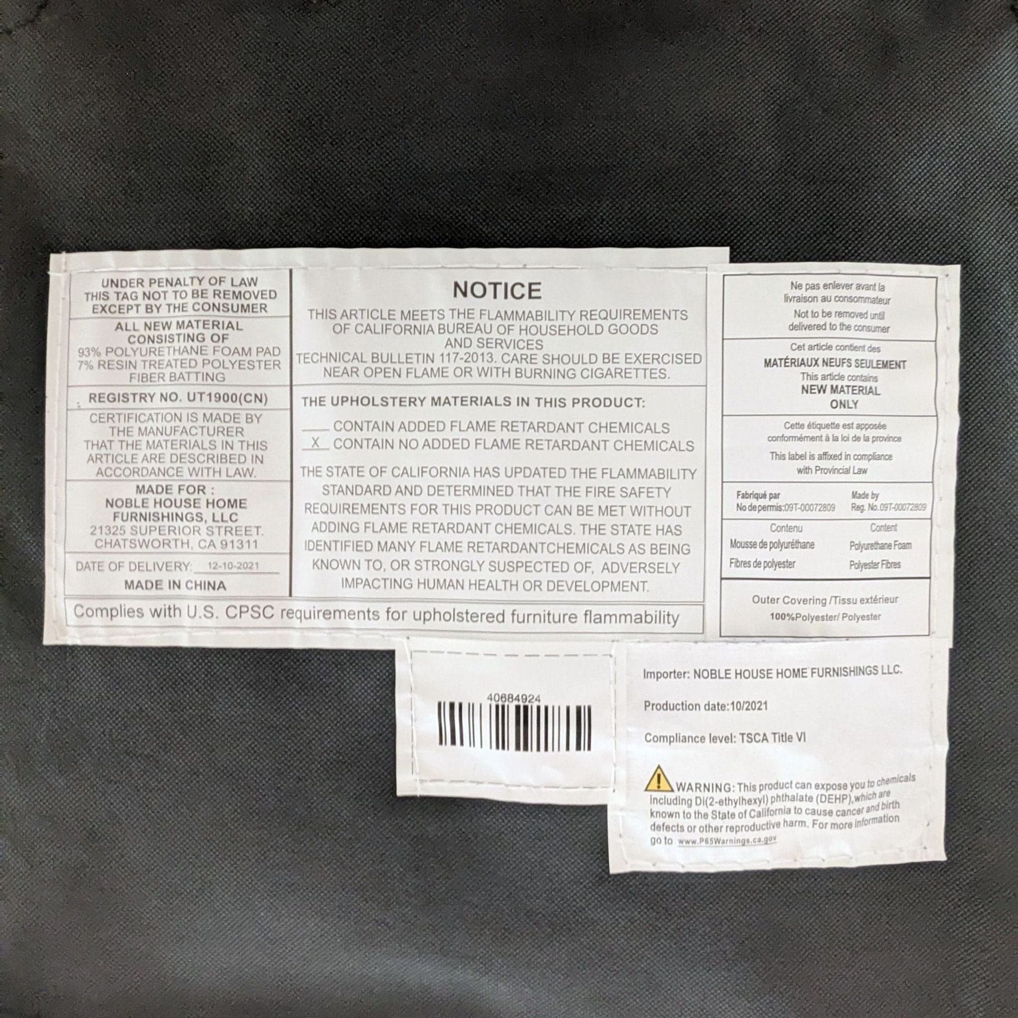 Noble House Home Wingback Button Tufted Bar Stool - Thumbnail 2