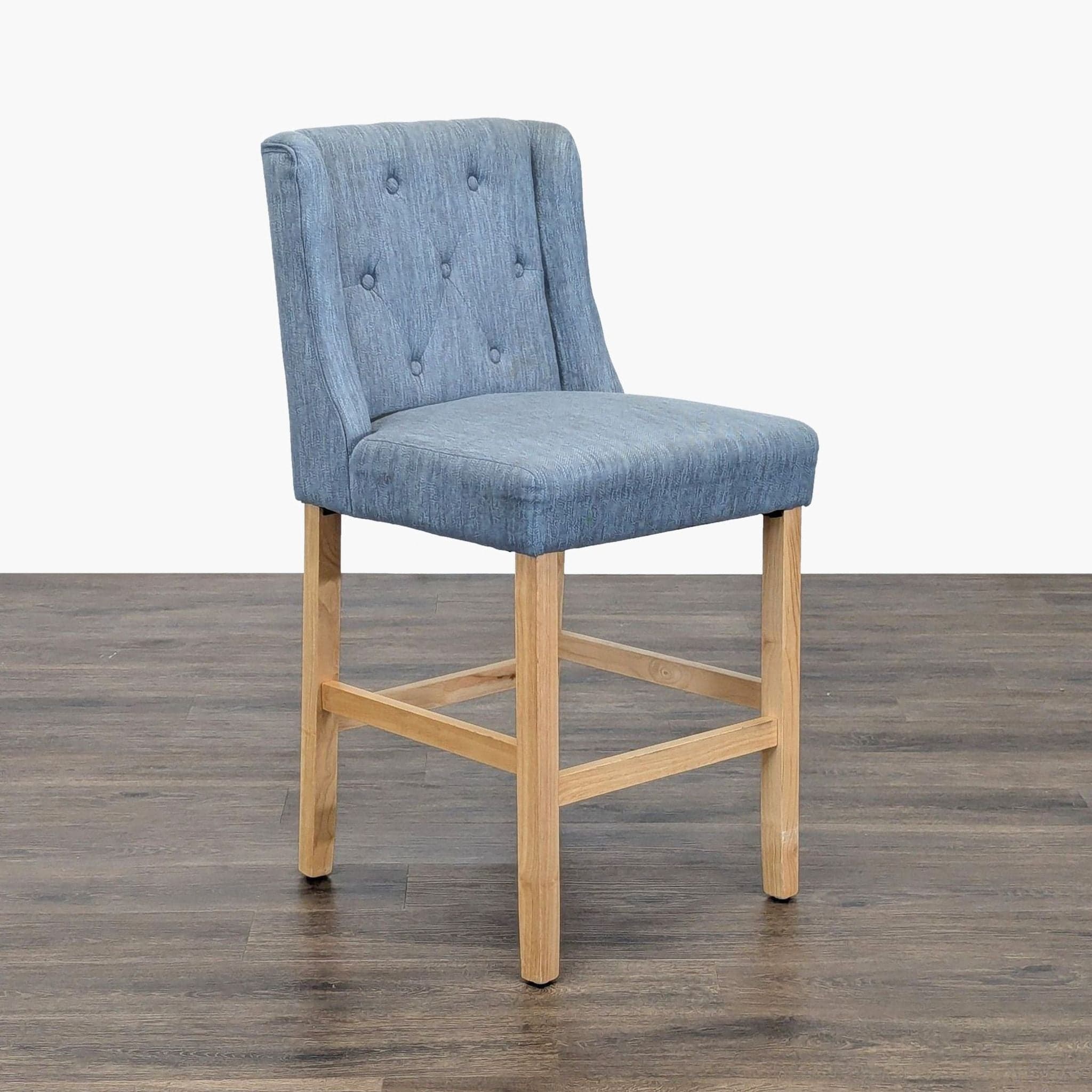 Noble House Home Wingback Button Tufted Bar Stool - Thumbnail 4