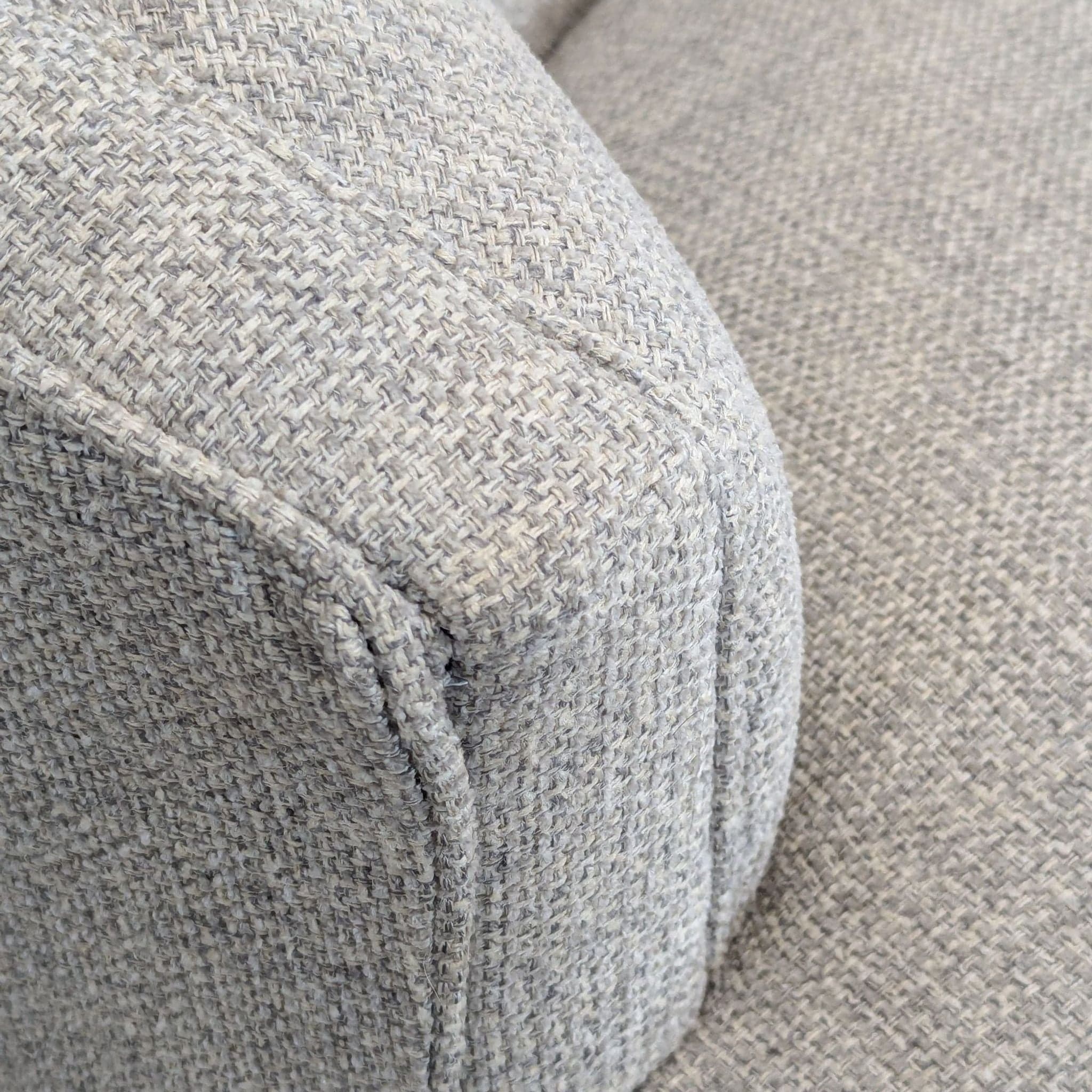 Macy’s Maylah Modern Light Gray Swivel Lounge Chair with Curved Back - Thumbnail 6