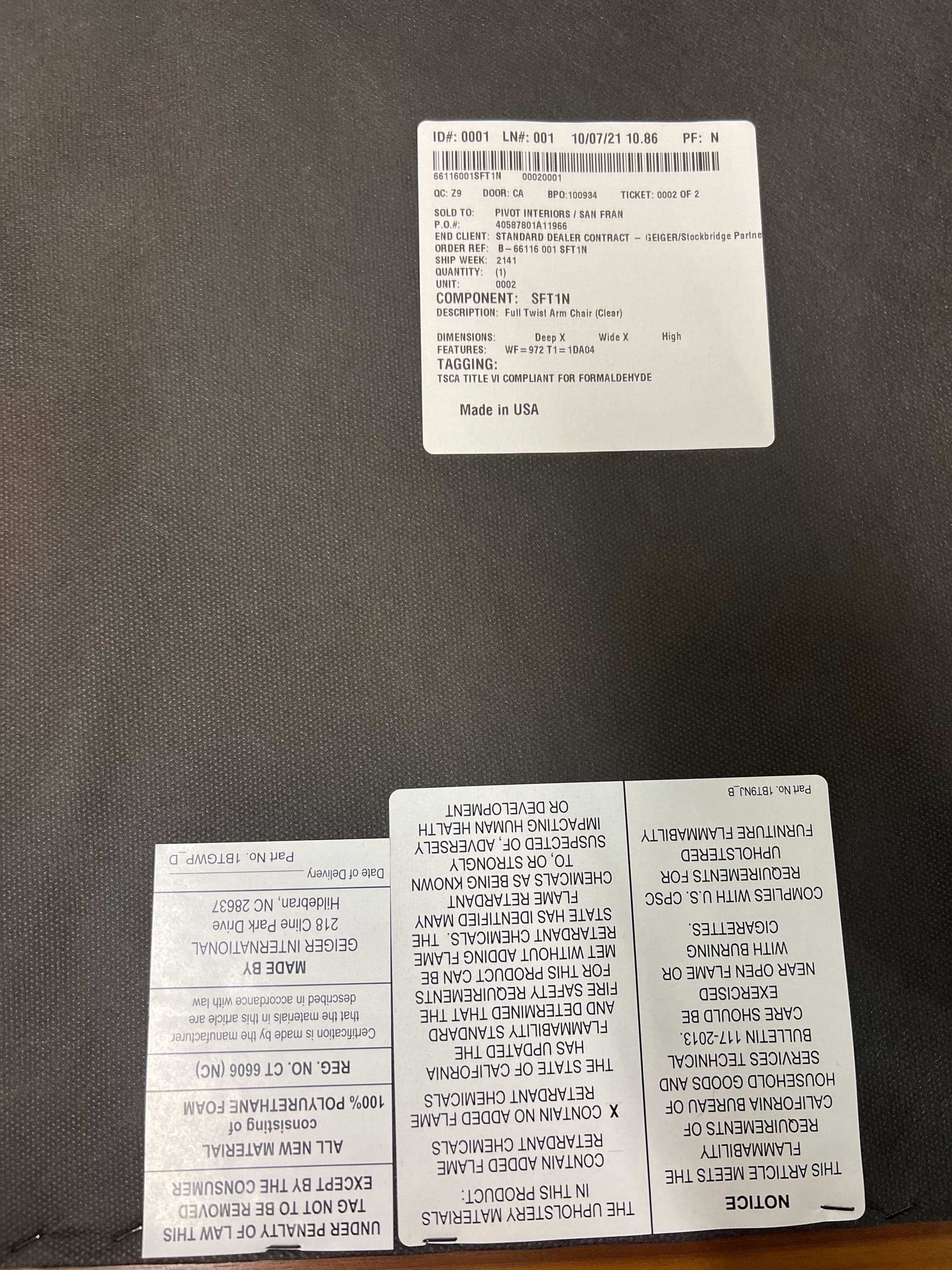 Geiger International Full Twist Mid-Century Modern Style Armchair - Thumbnail 6