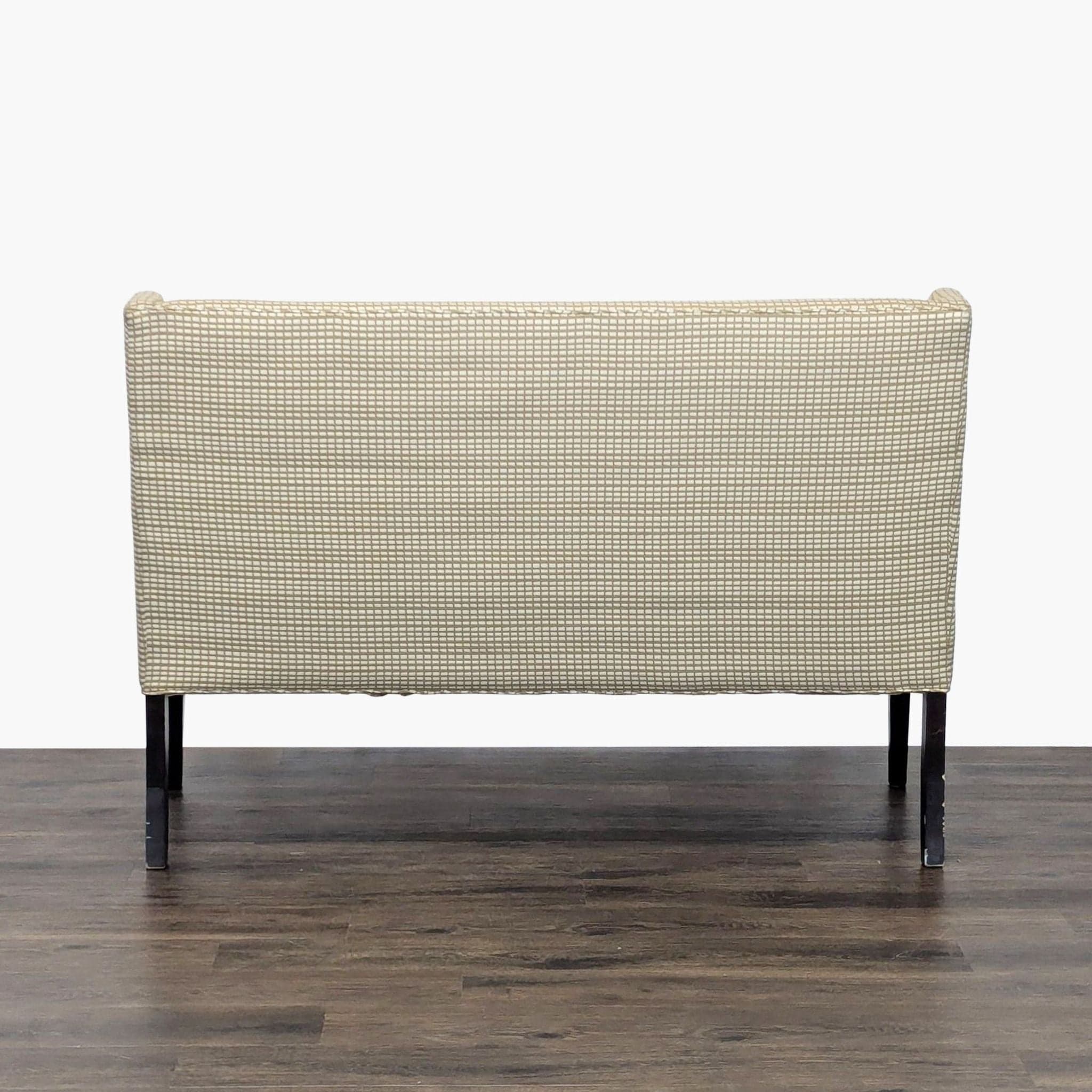 Upholstered Bench on Wood Legs - Thumbnail 8