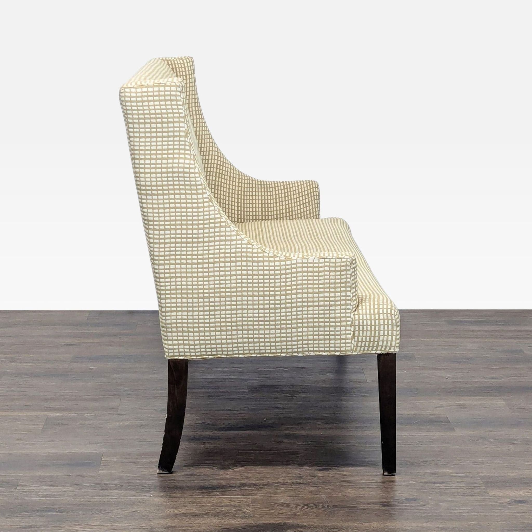 Upholstered Bench on Wood Legs - Thumbnail 7