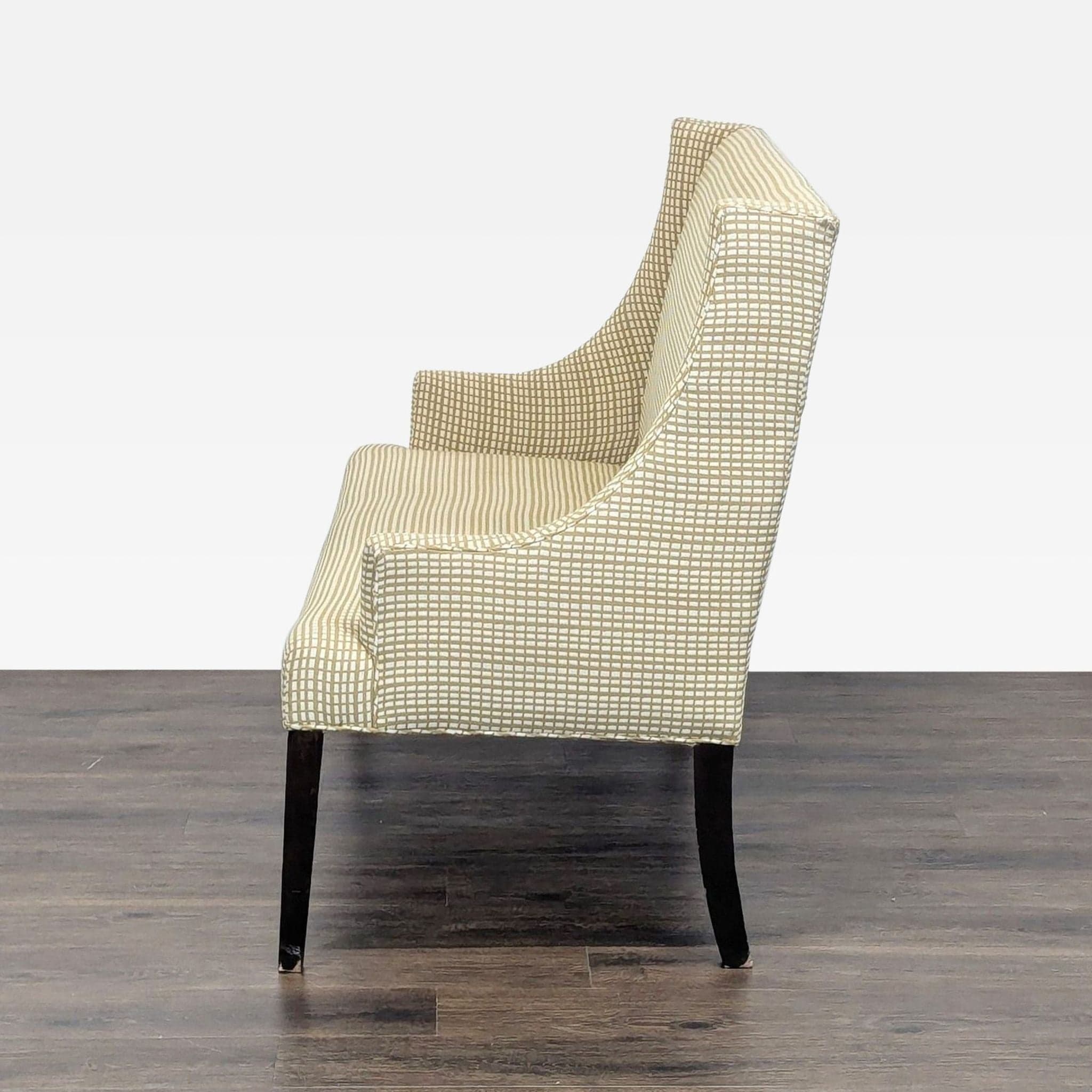 Upholstered Bench on Wood Legs - Thumbnail 9