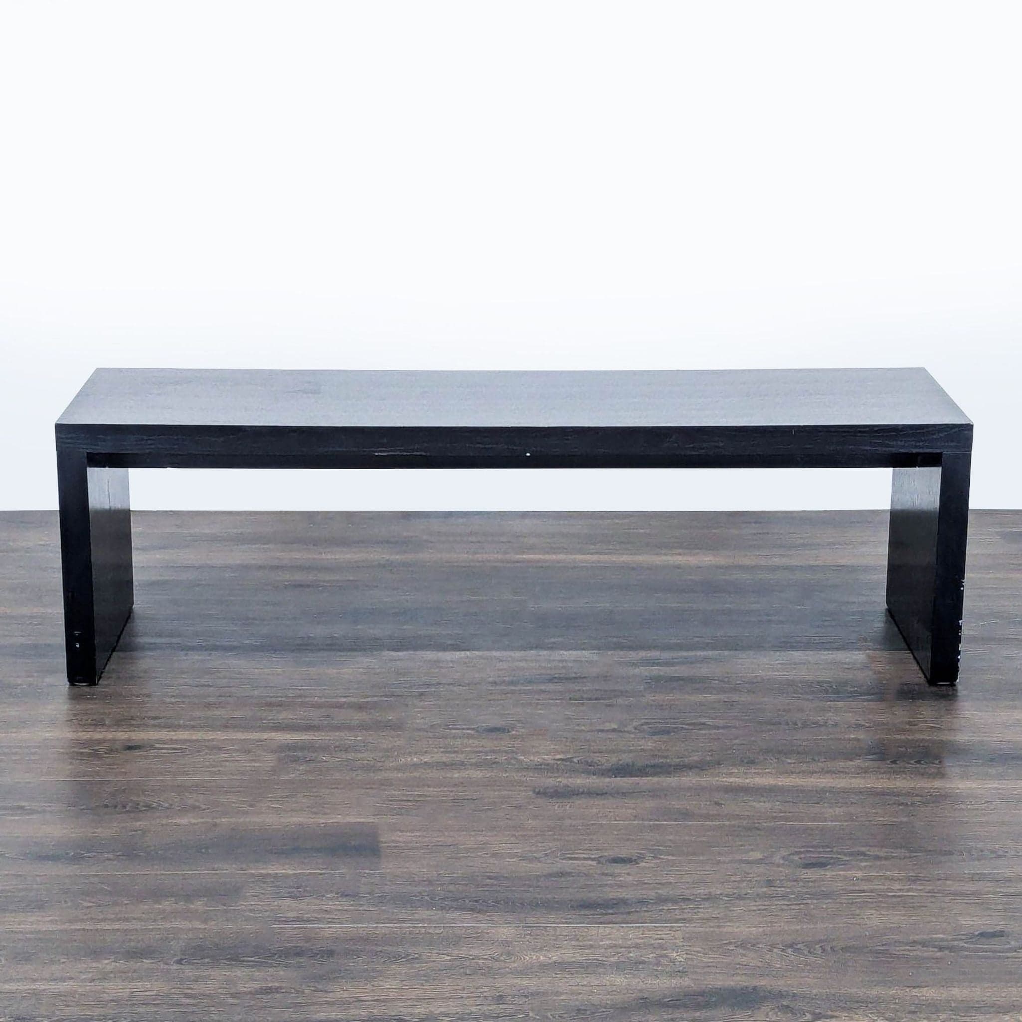 Black Wood Dining Bench - Image 1