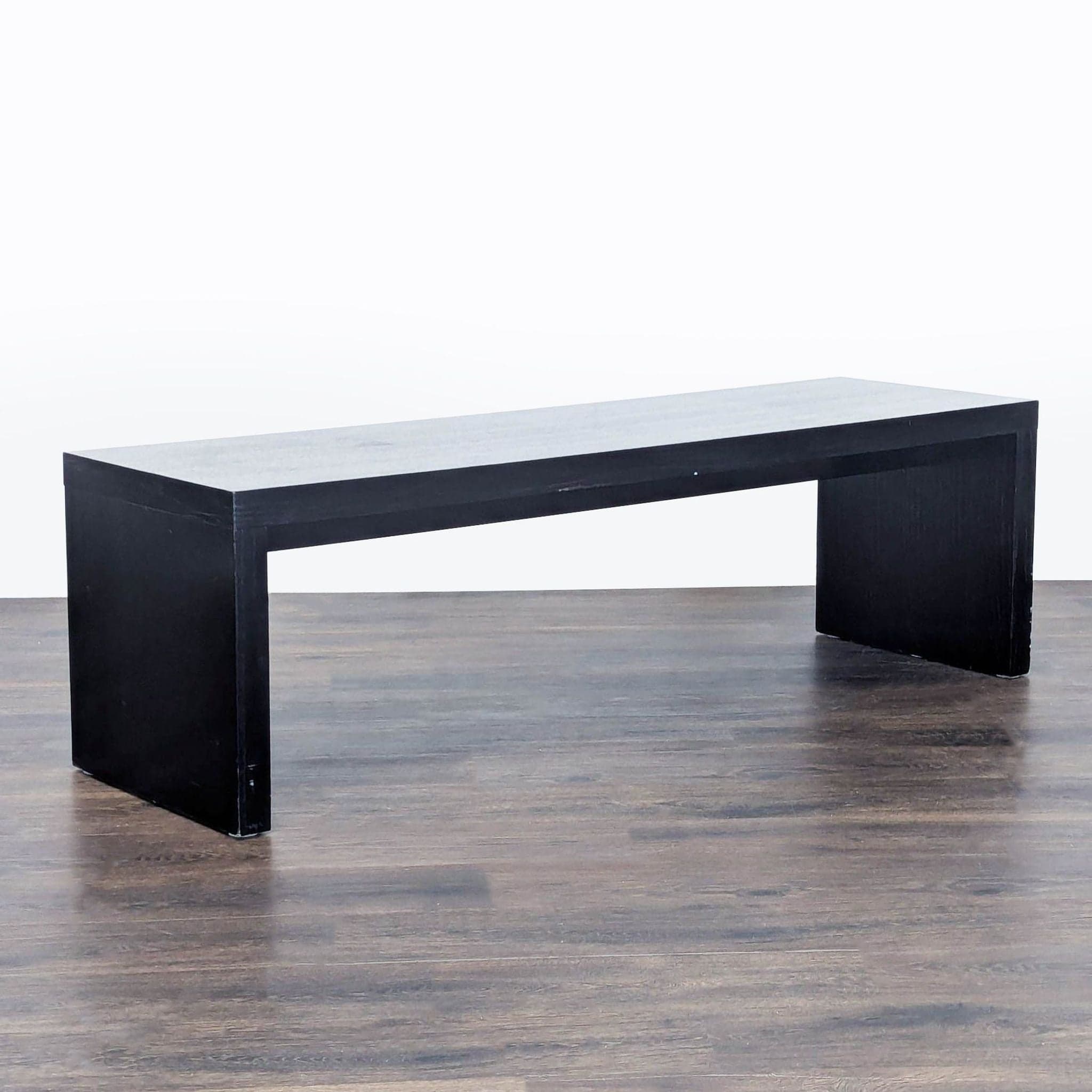Black Wood Dining Bench - Thumbnail 2