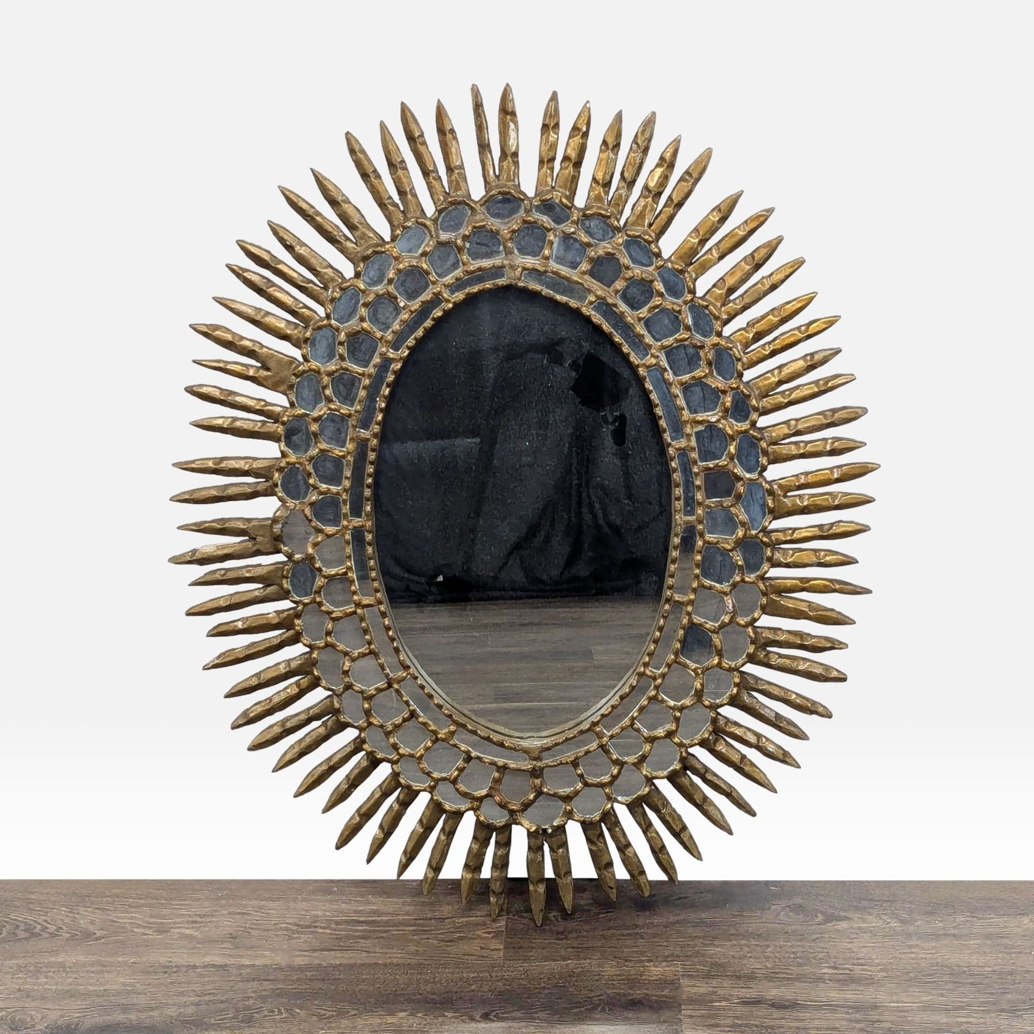 Antique Spanish Sunburst Mirror - Image 1