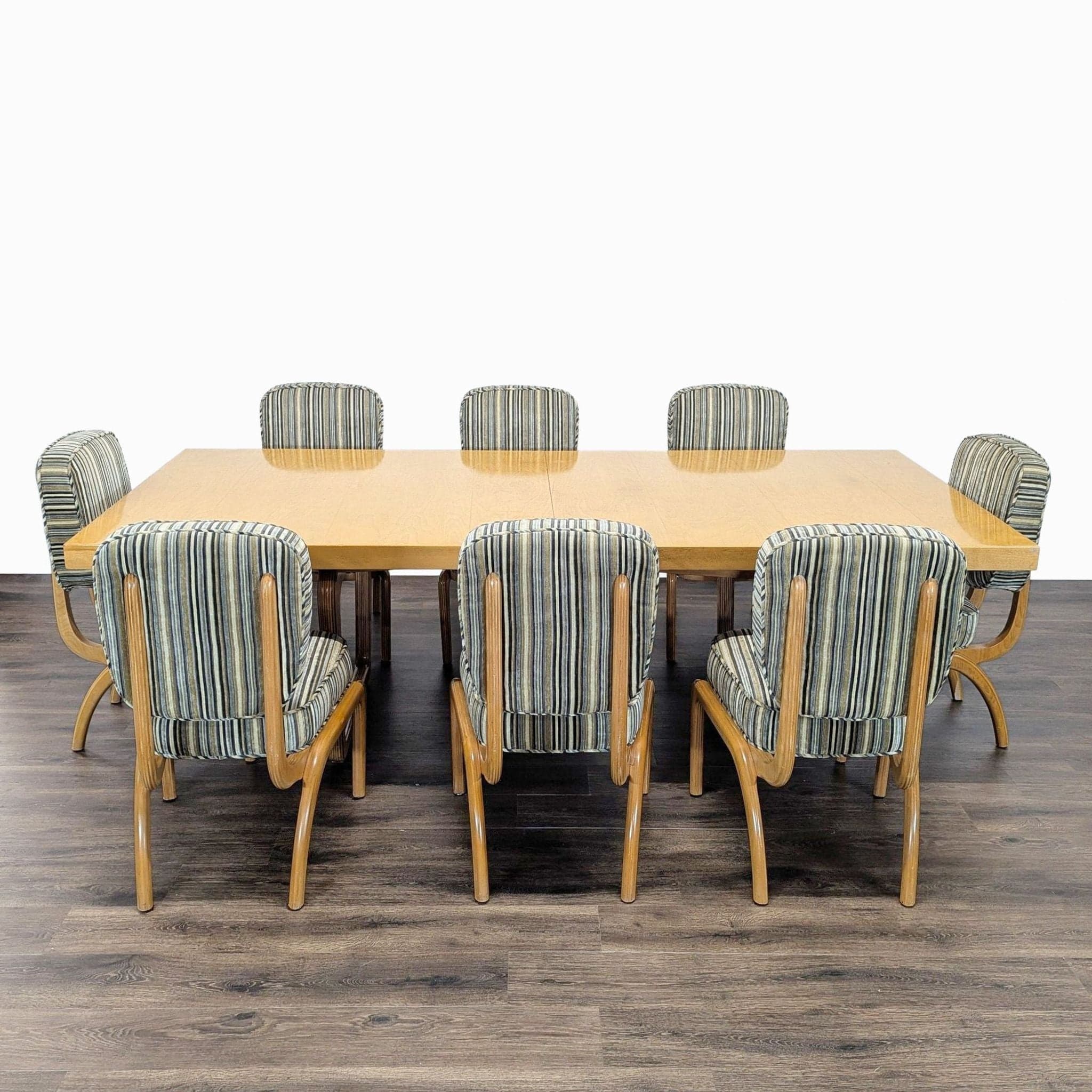 Vintage Italian Modern 9-Piece Dining Set - Image 1