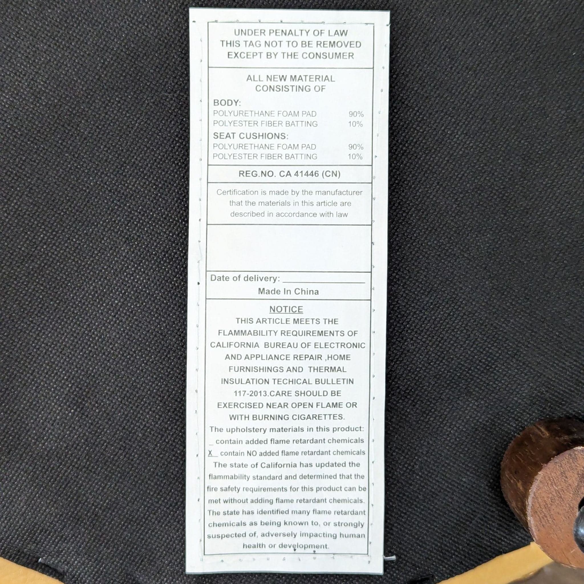 Upholstered Ottoman with Nailhead Trim - Thumbnail 4