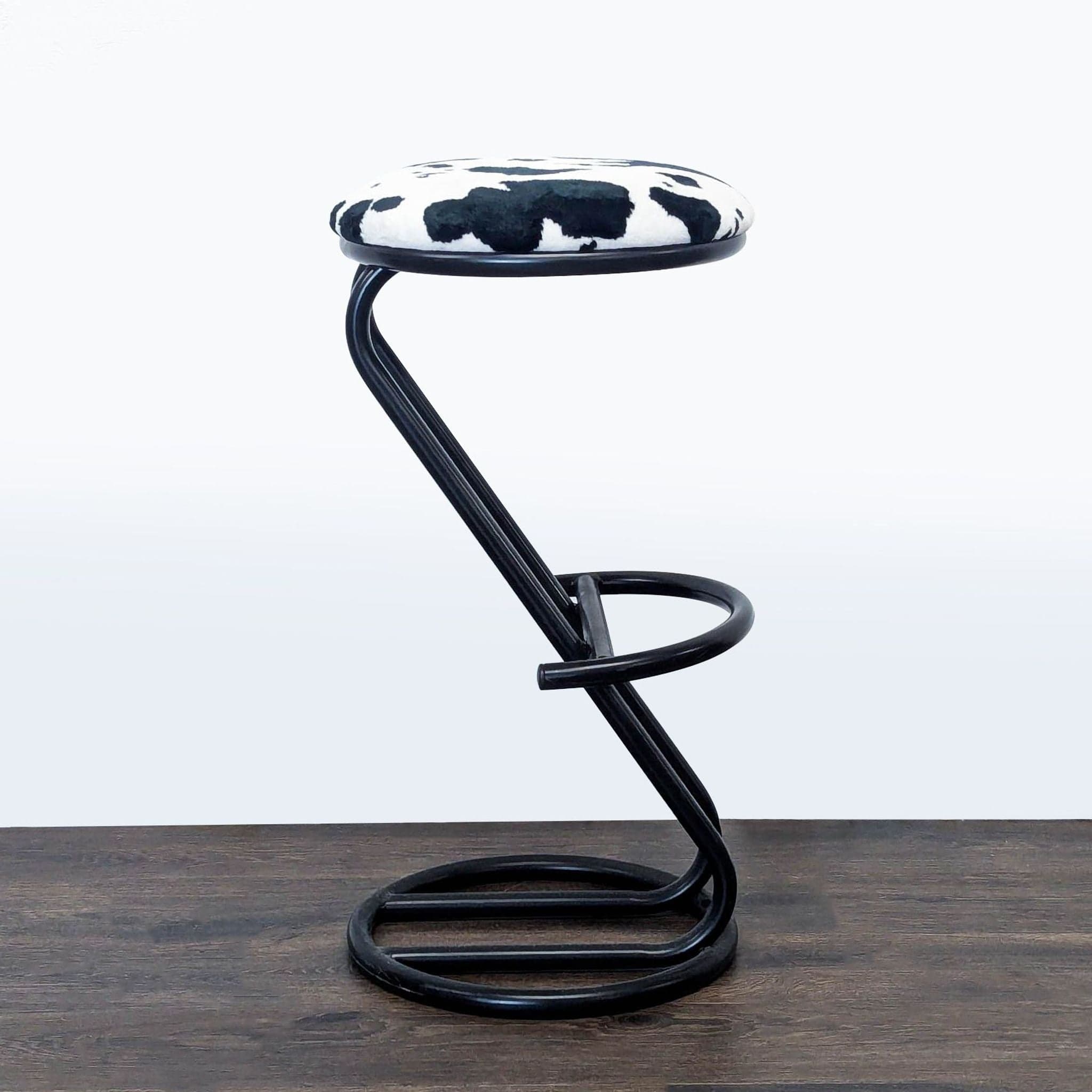 Ambiente Faux Cowhide Counter Stool - Thumbnail 3