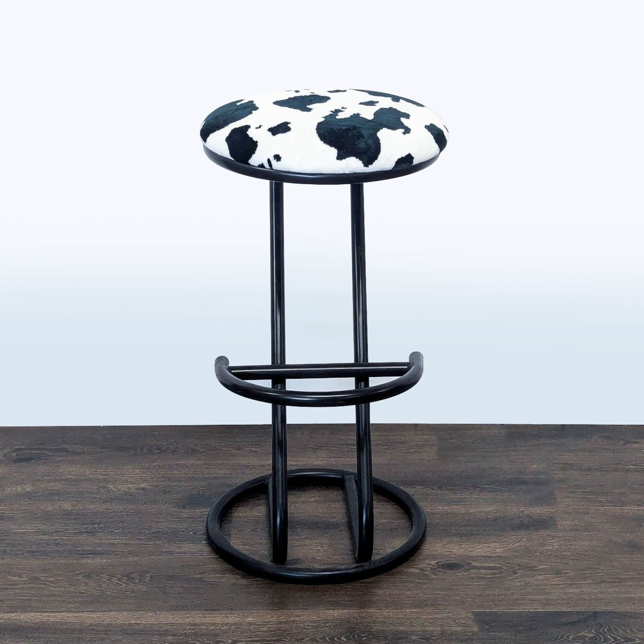 Ambiente Faux Cowhide Counter Stool - Thumbnail 2