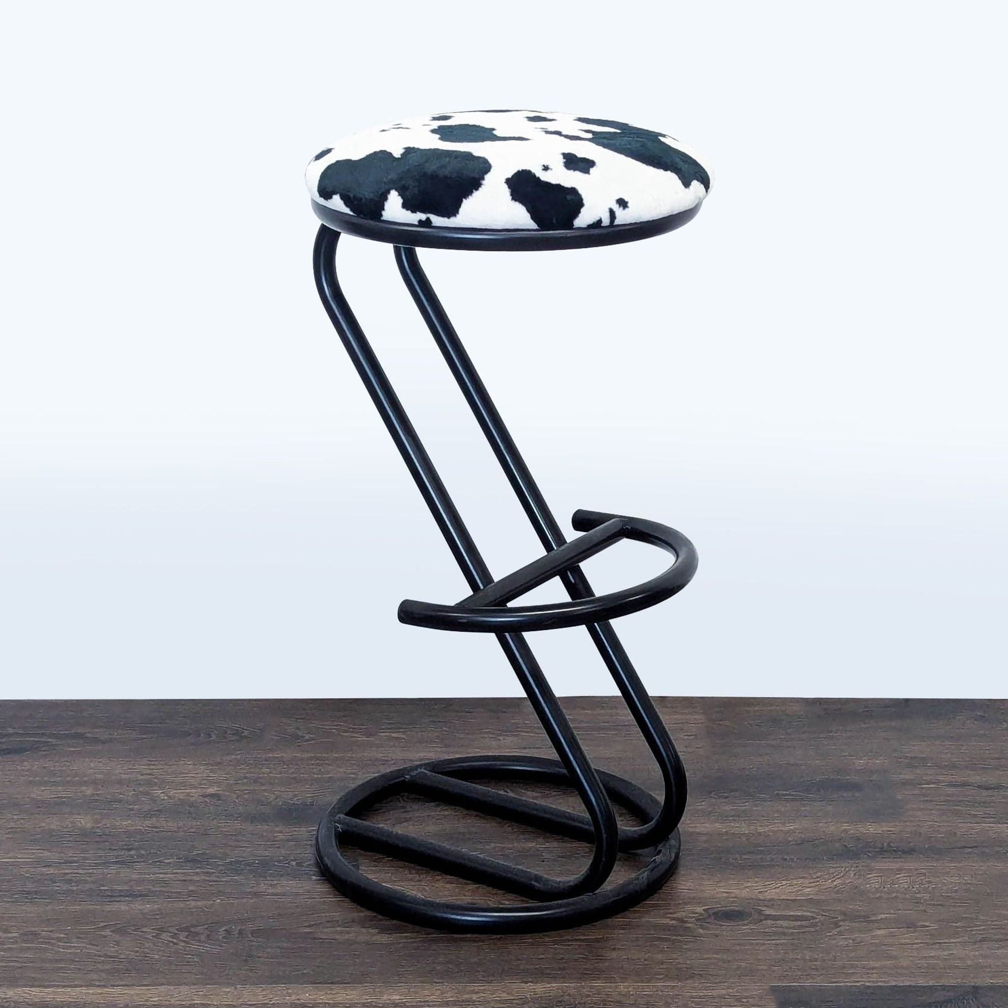 Ambiente Faux Cowhide Counter Stool - Image 1