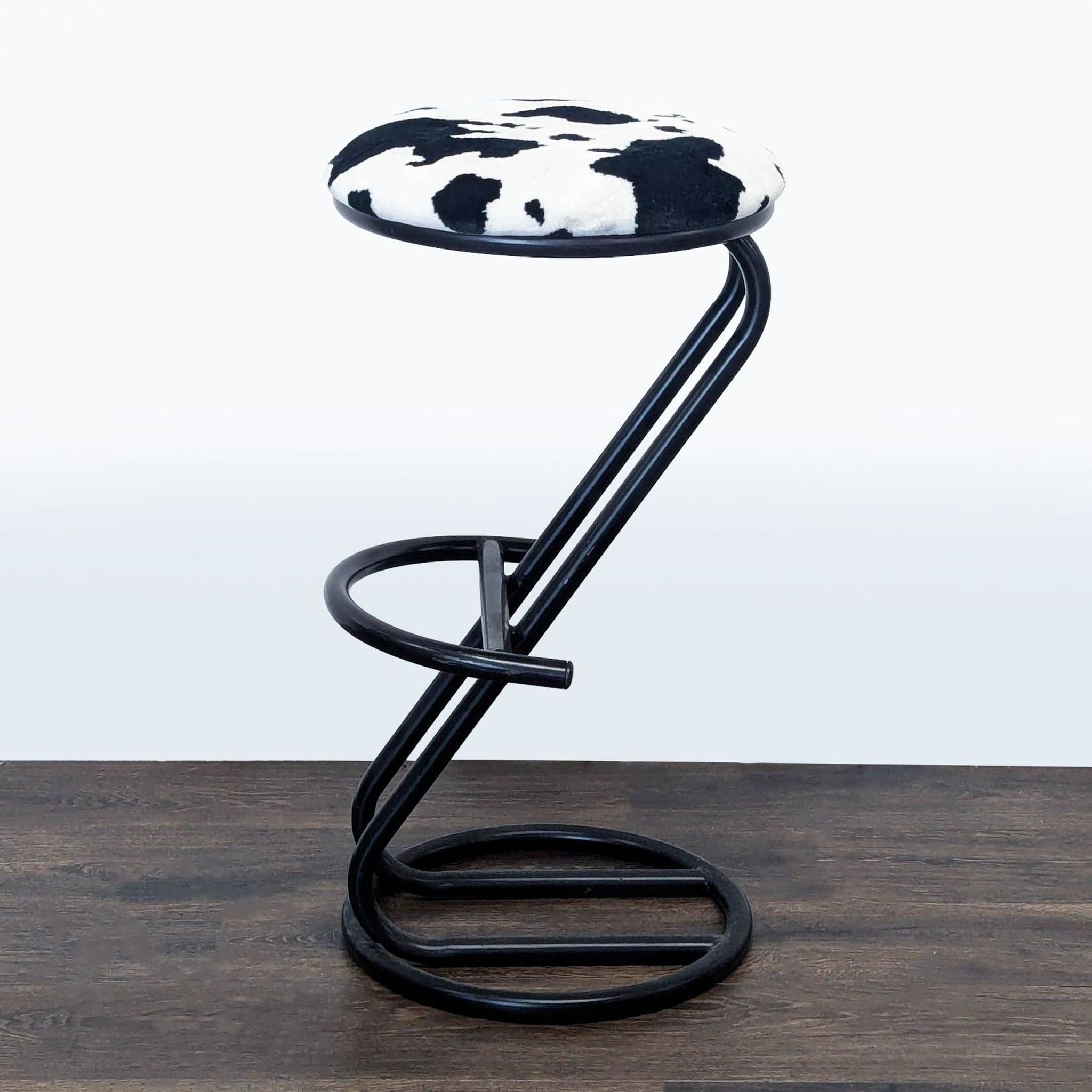 Ambiente Faux Cowhide Counter Stool - Thumbnail 5