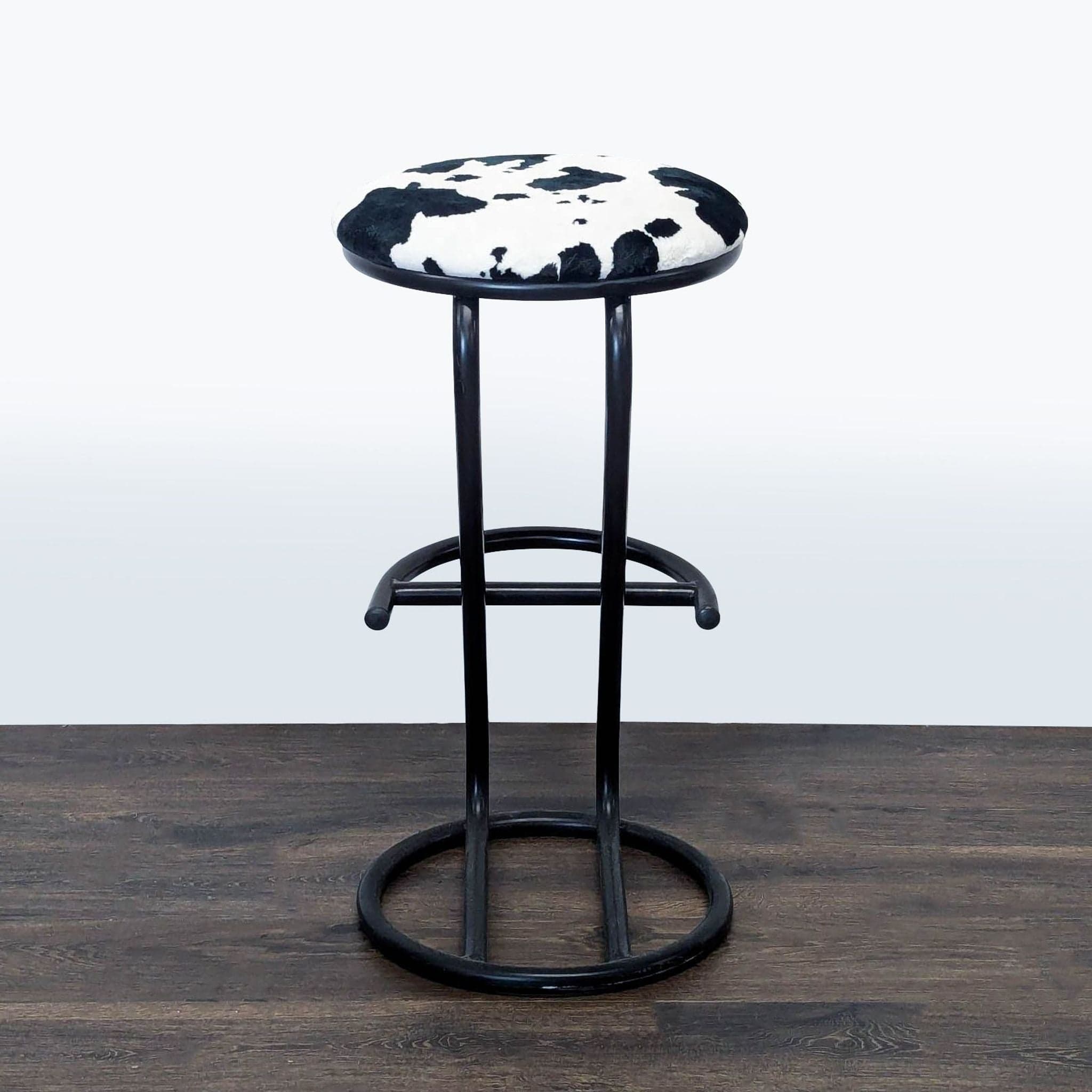 Ambiente Faux Cowhide Counter Stool - Thumbnail 4