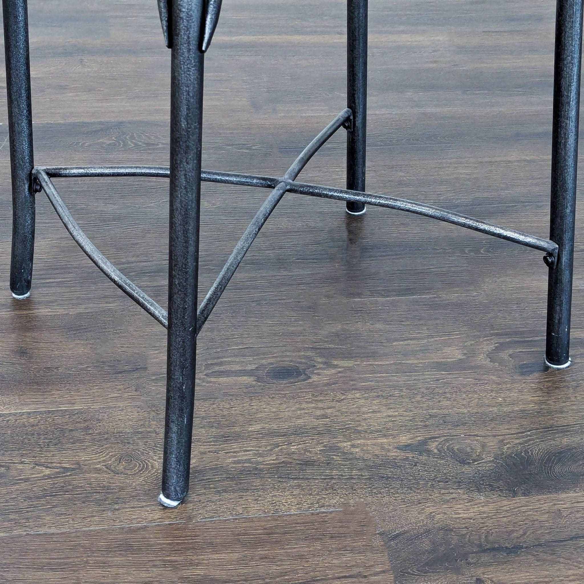 Standard Furniture Distressed Cross Back Bar Stool - Thumbnail 7