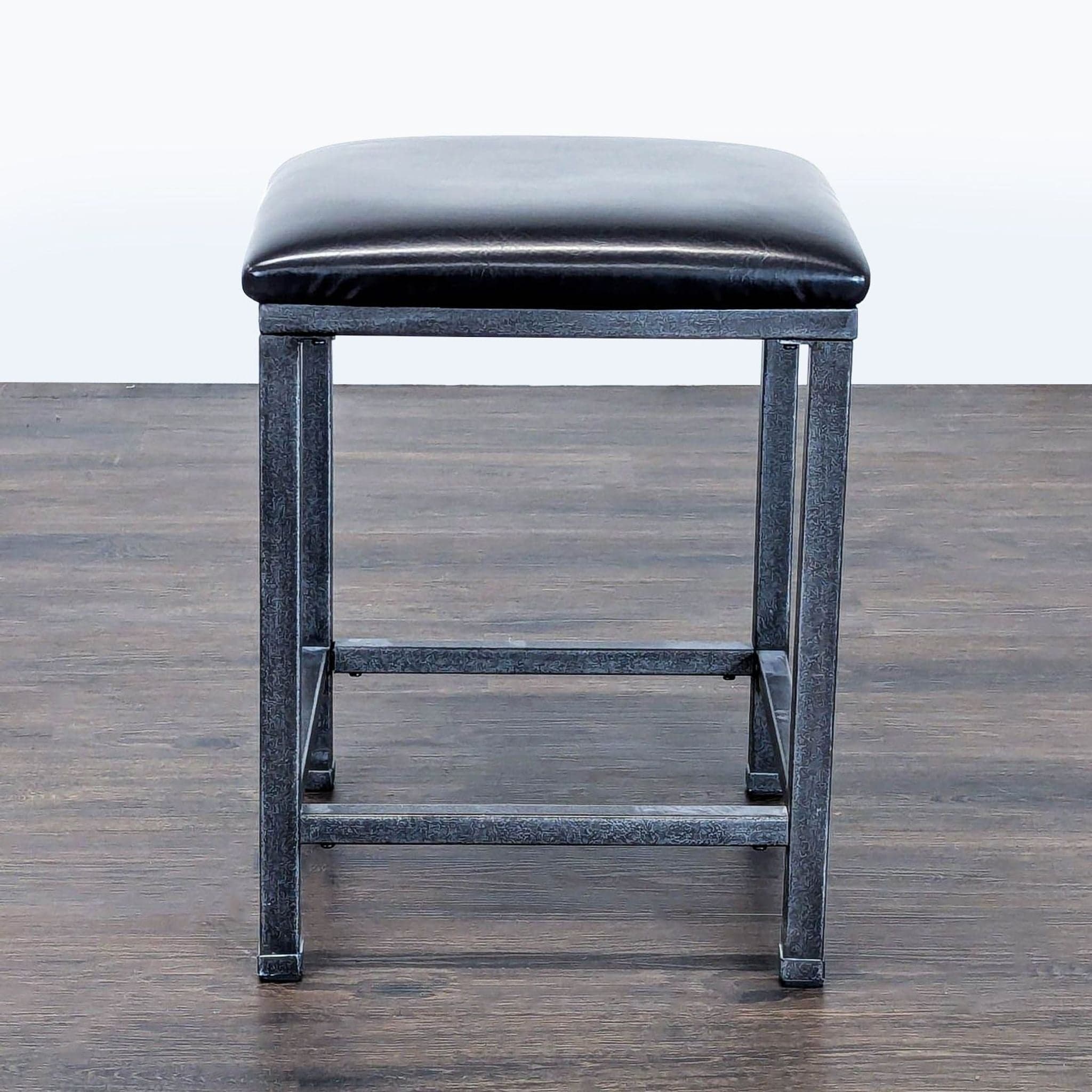 Metal Stool with Padded Seat - Thumbnail 4