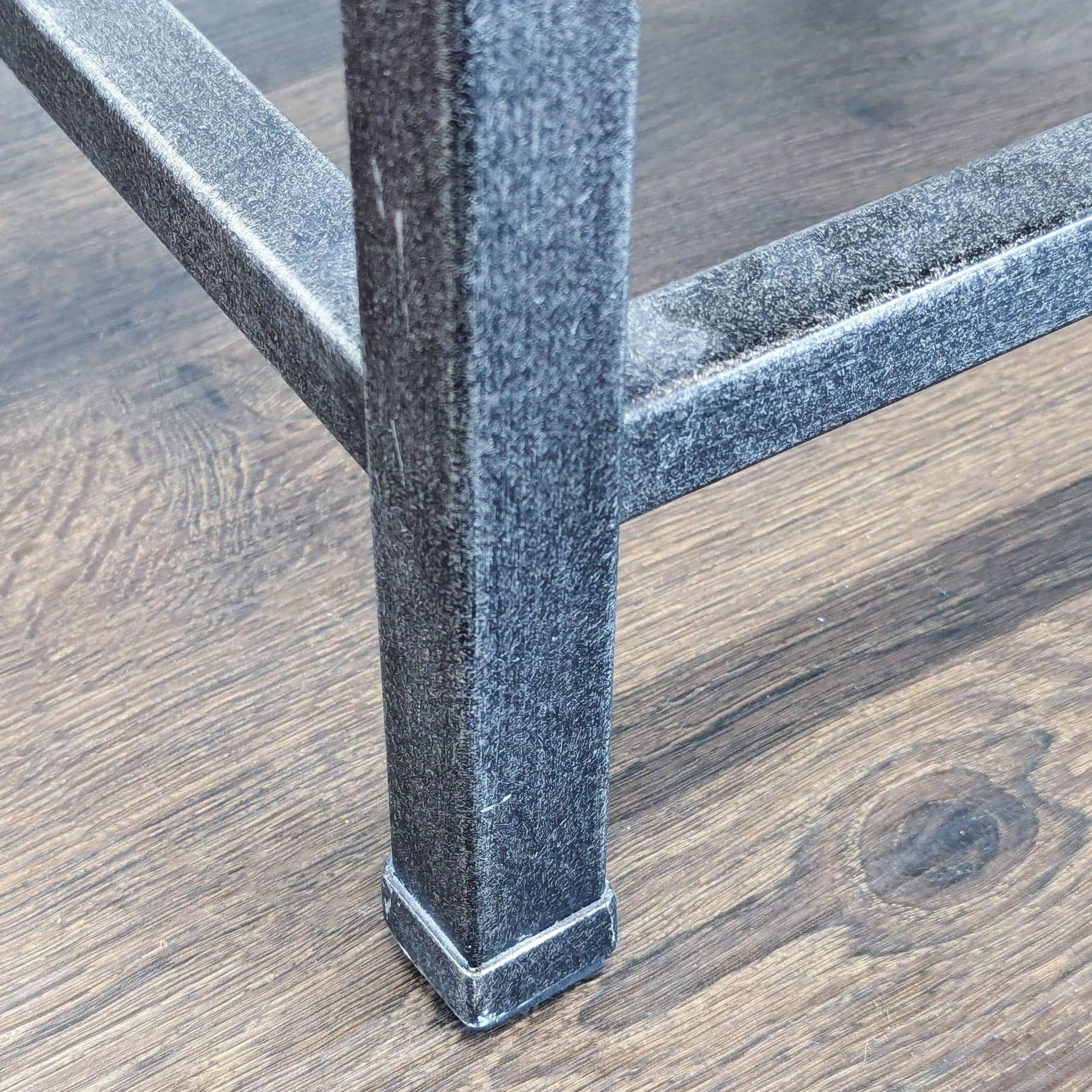 Metal Stool with Padded Seat - Thumbnail 6