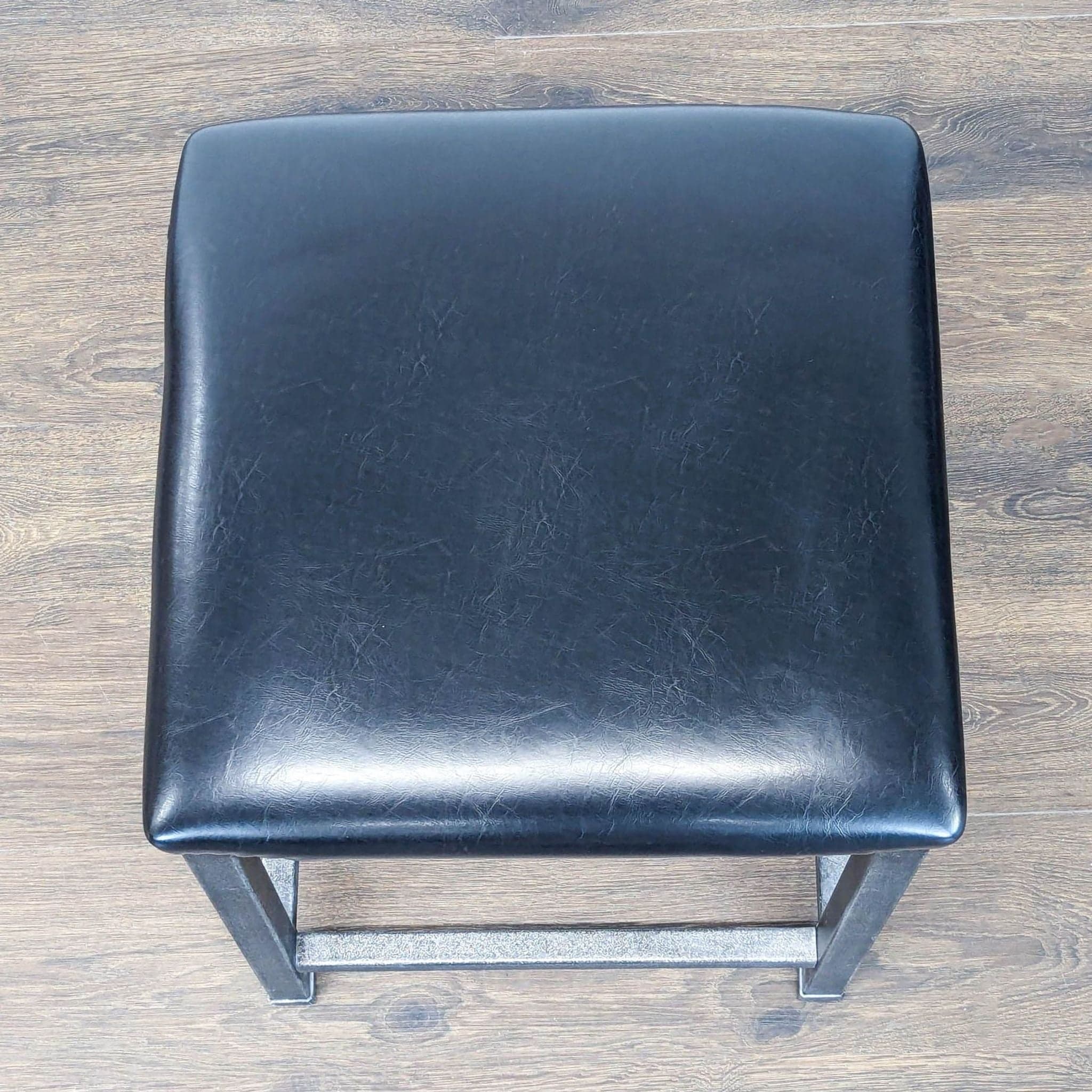 Metal Stool with Padded Seat - Thumbnail 5