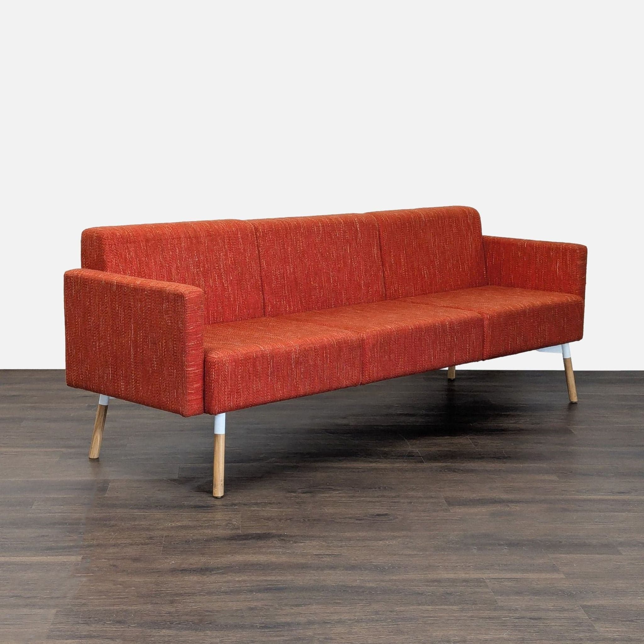 HighTower Tombolo 3-Seat Modern Sofa in Red Fabric - Thumbnail 7