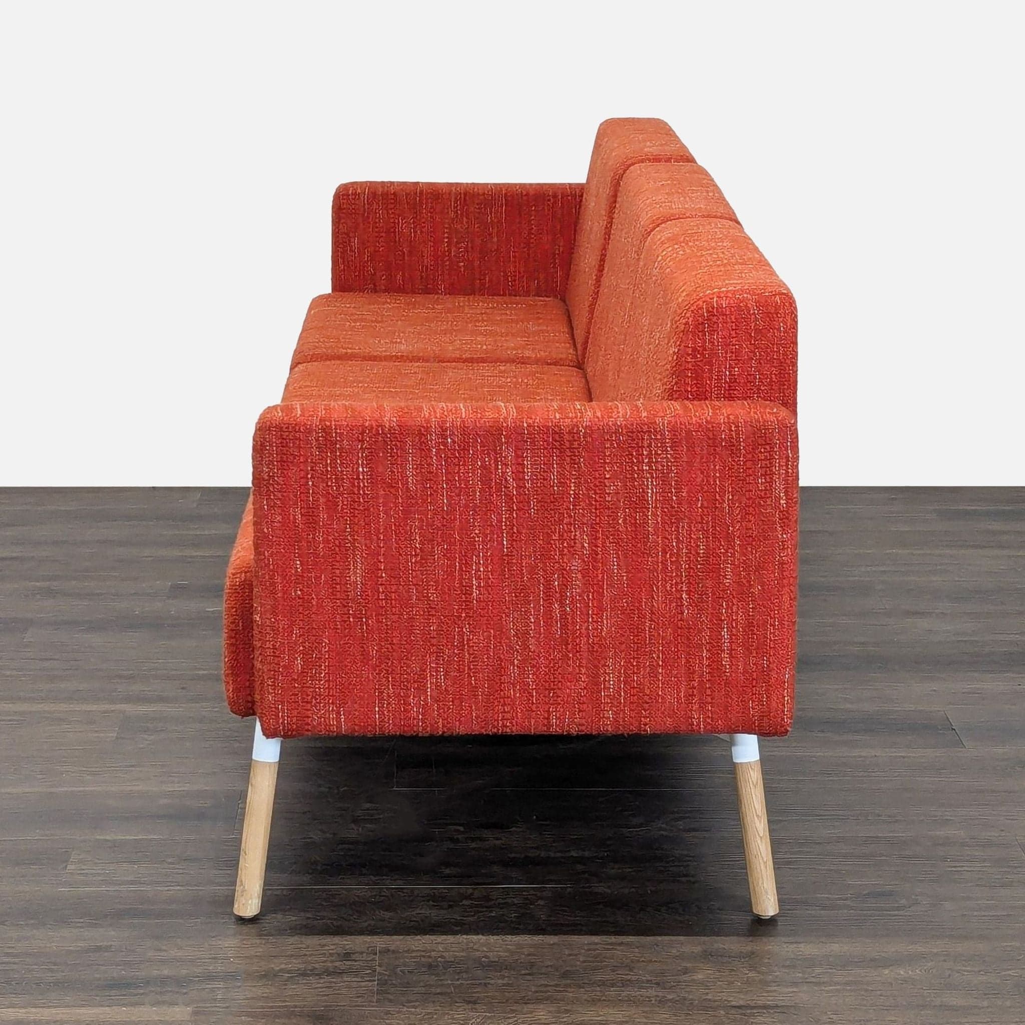 HighTower Tombolo 3-Seat Modern Sofa in Red Fabric - Thumbnail 9