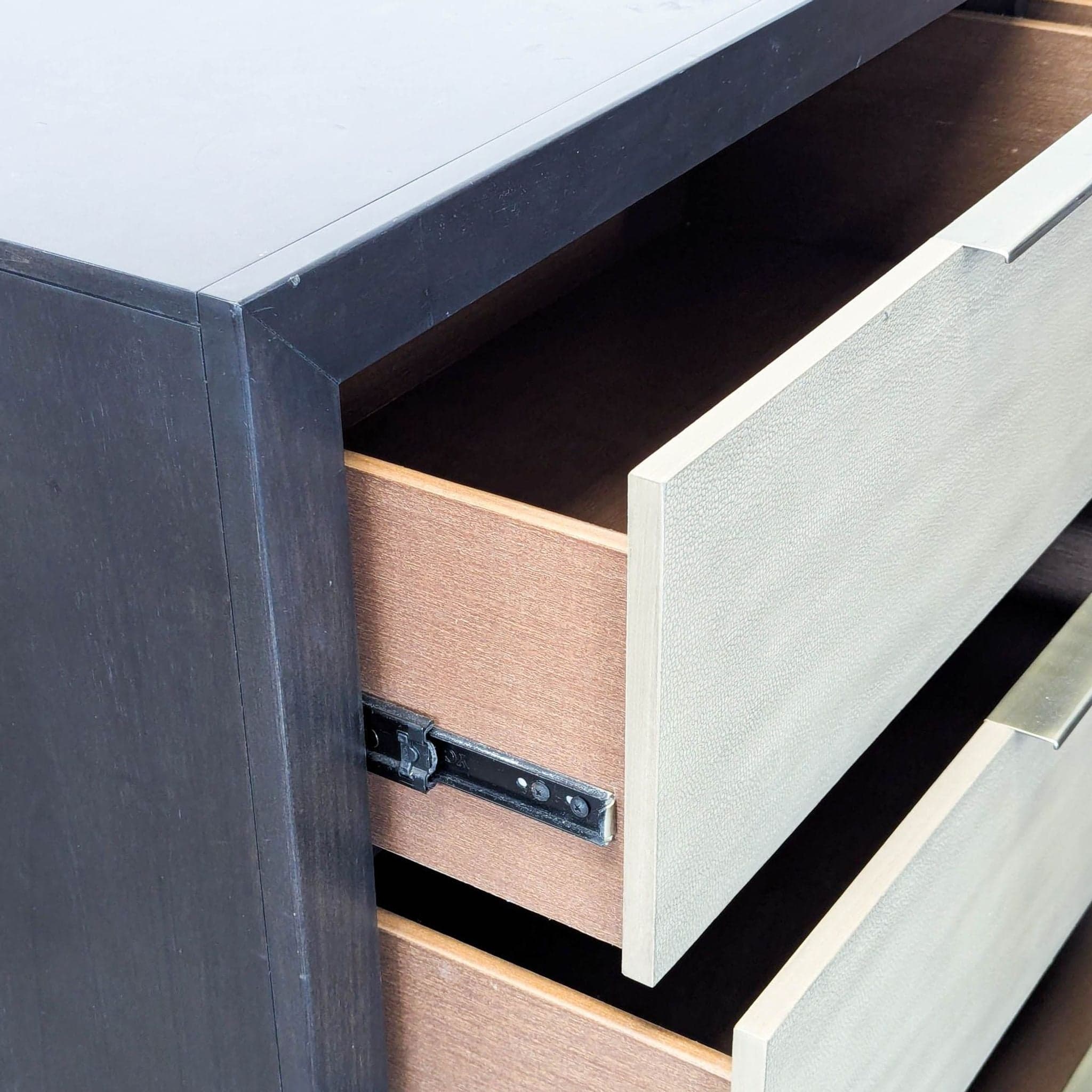 Living Spaces Bayliss Modern 6-Drawer Dresser in Gray and Black - Thumbnail 10