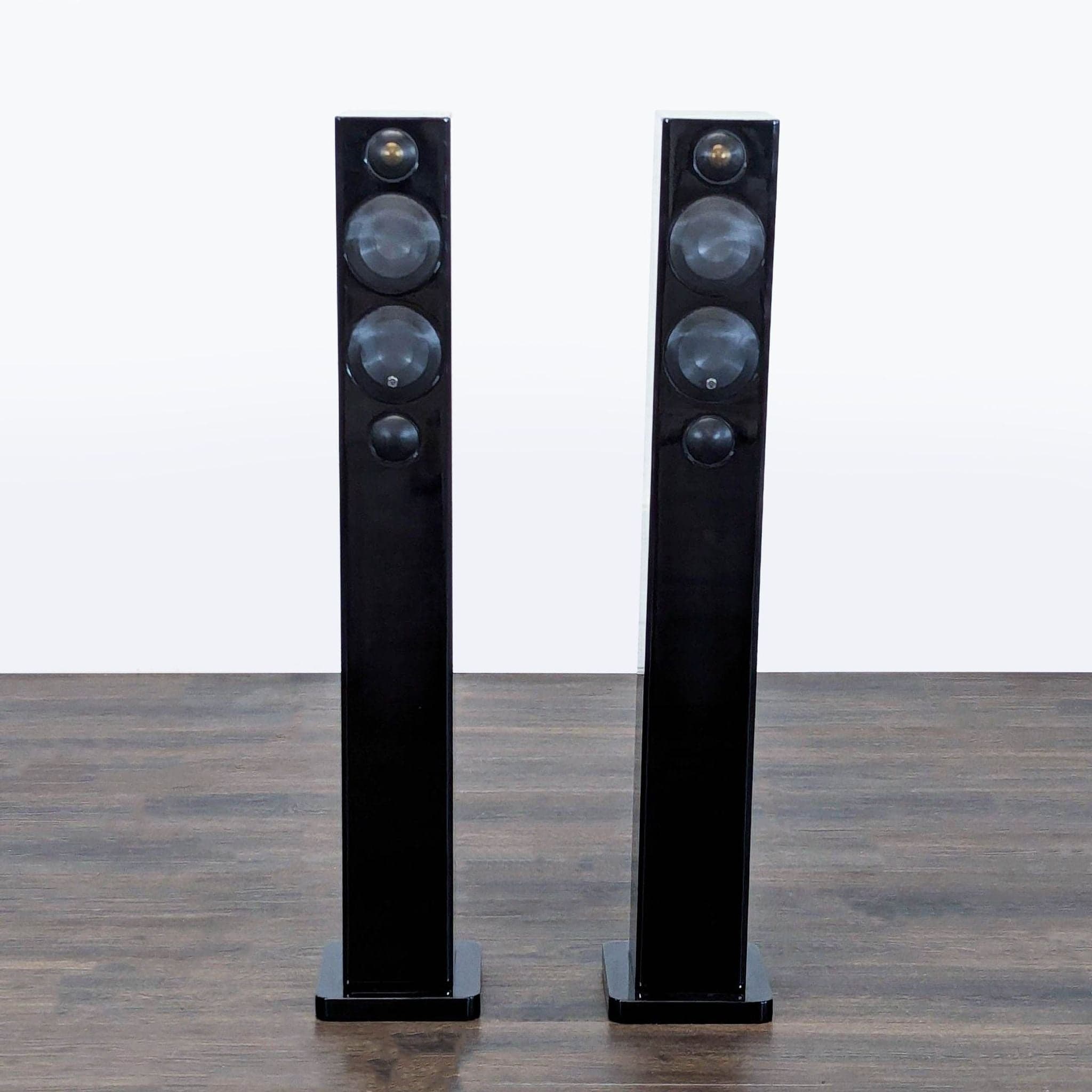 Monitor Audio Floorstanding Tower Speakers - Pair, Black - Image 1