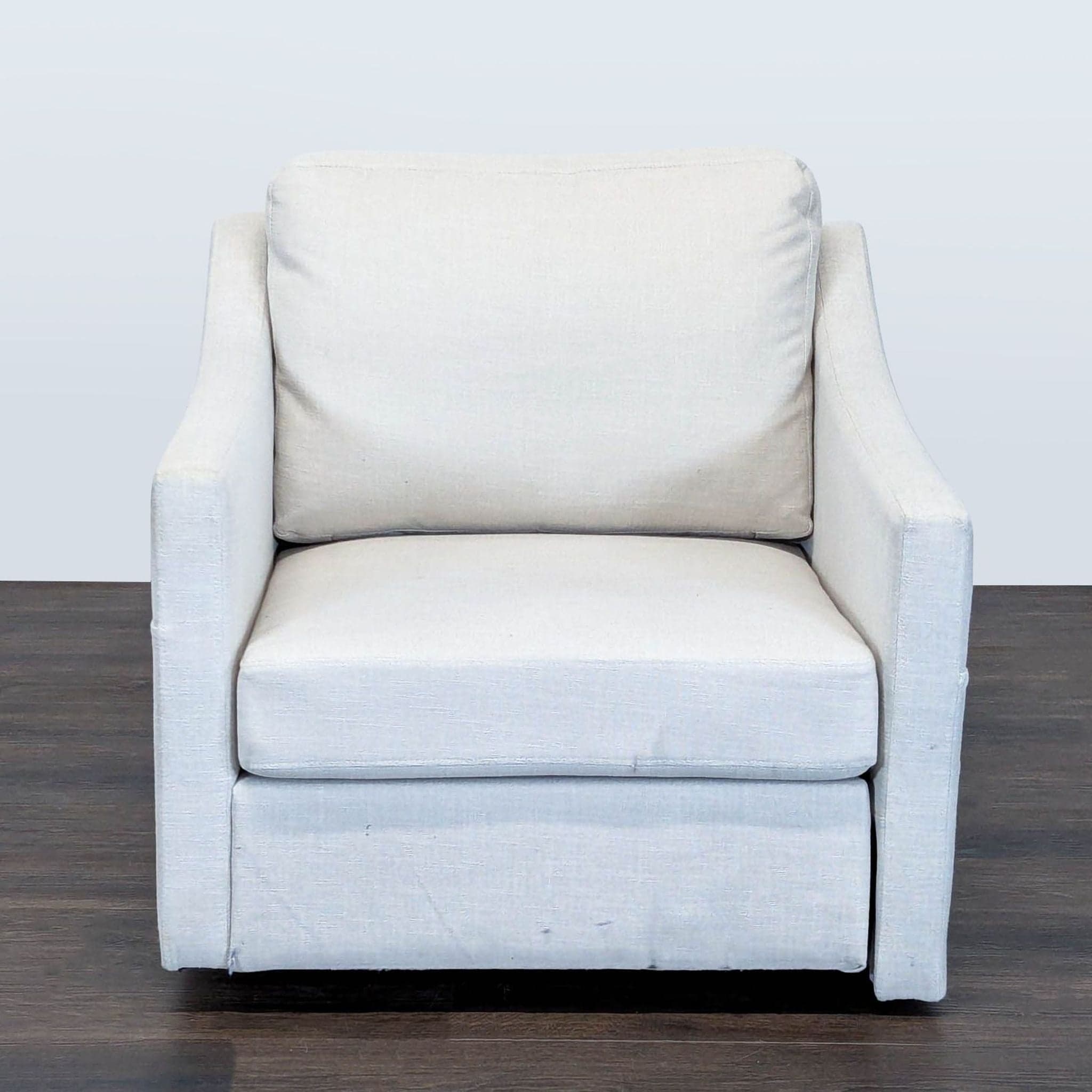 Modern Lounge Chair with Cushioned Seat and Back - Image 1