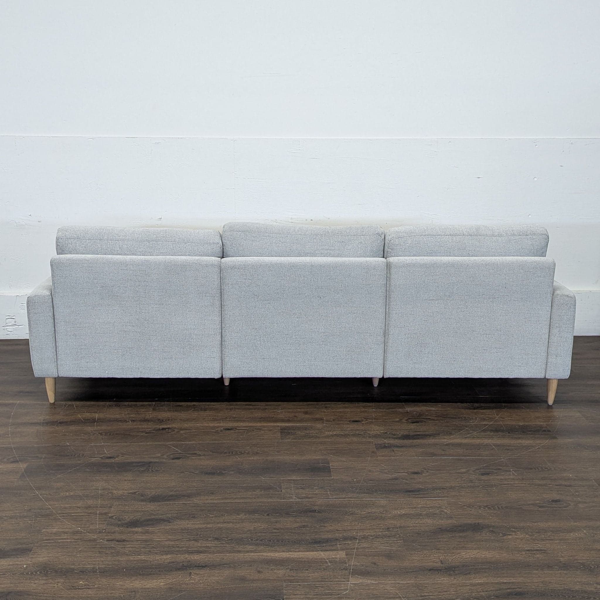 Burrow Furniture Union Modern 3-Seat Sofa in Crushed Gravel - Thumbnail 5