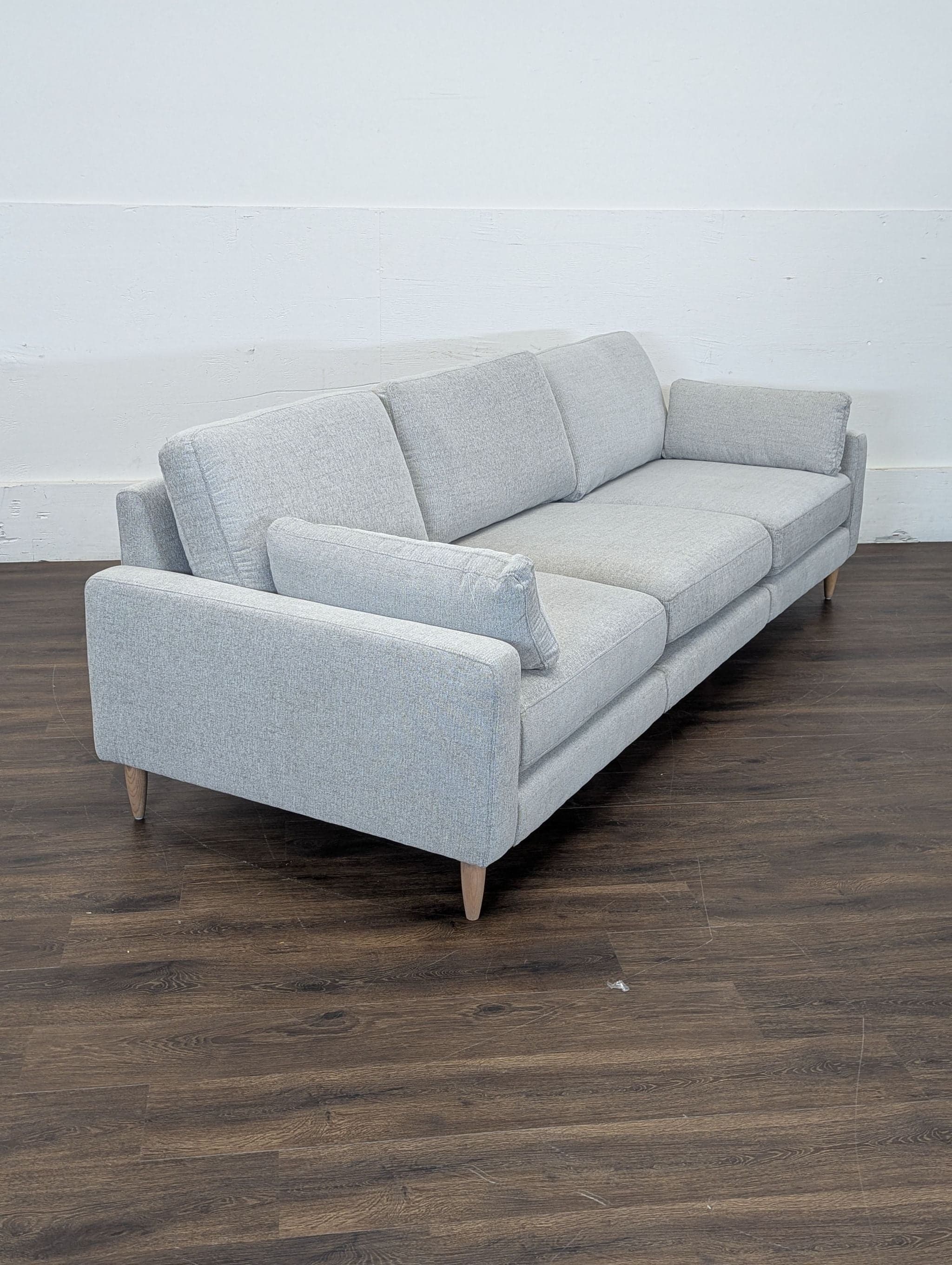 Burrow Furniture Union Modern 3-Seat Sofa in Crushed Gravel - Thumbnail 3