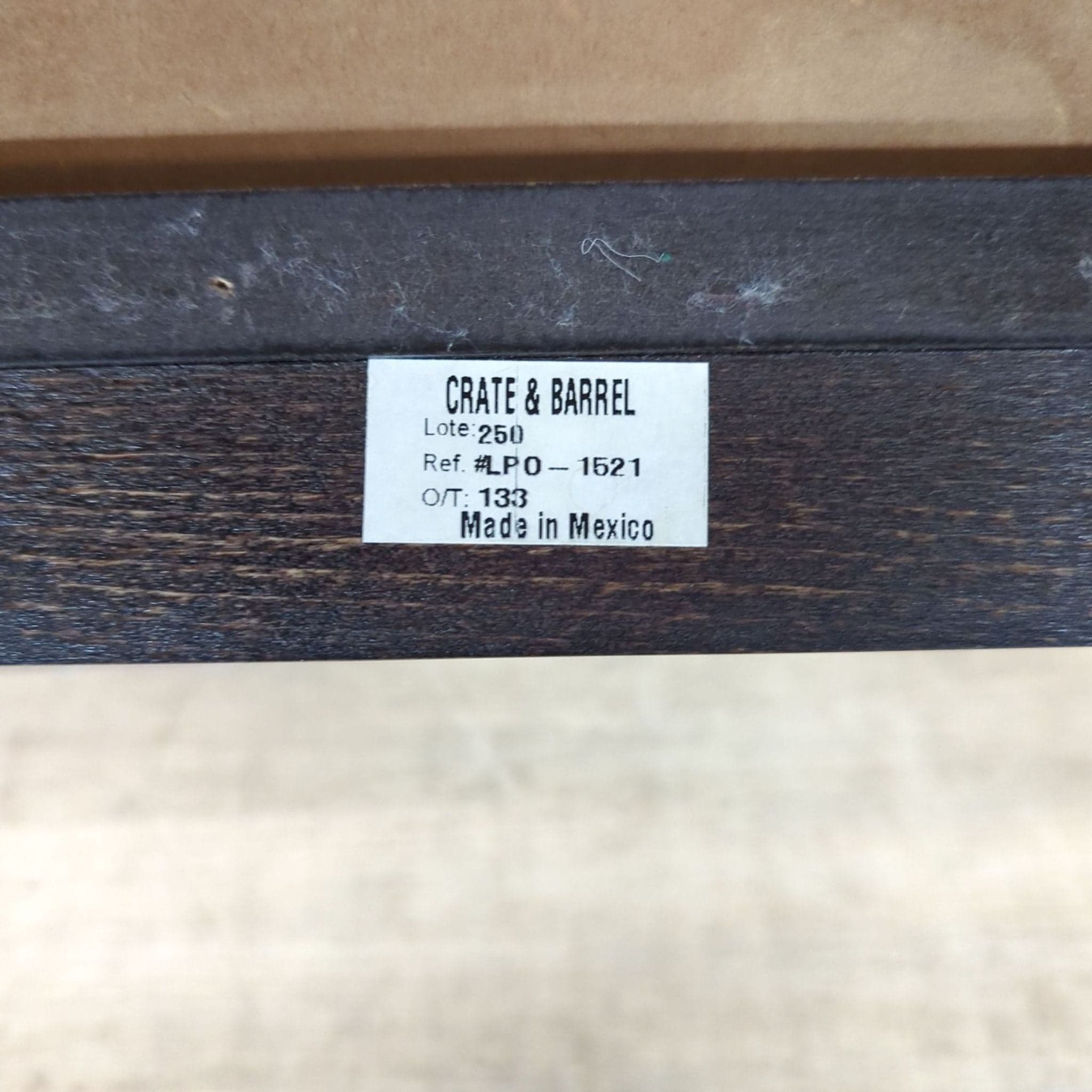 Crate & Barrel Wood Accent Table on Wood Base - Thumbnail 4