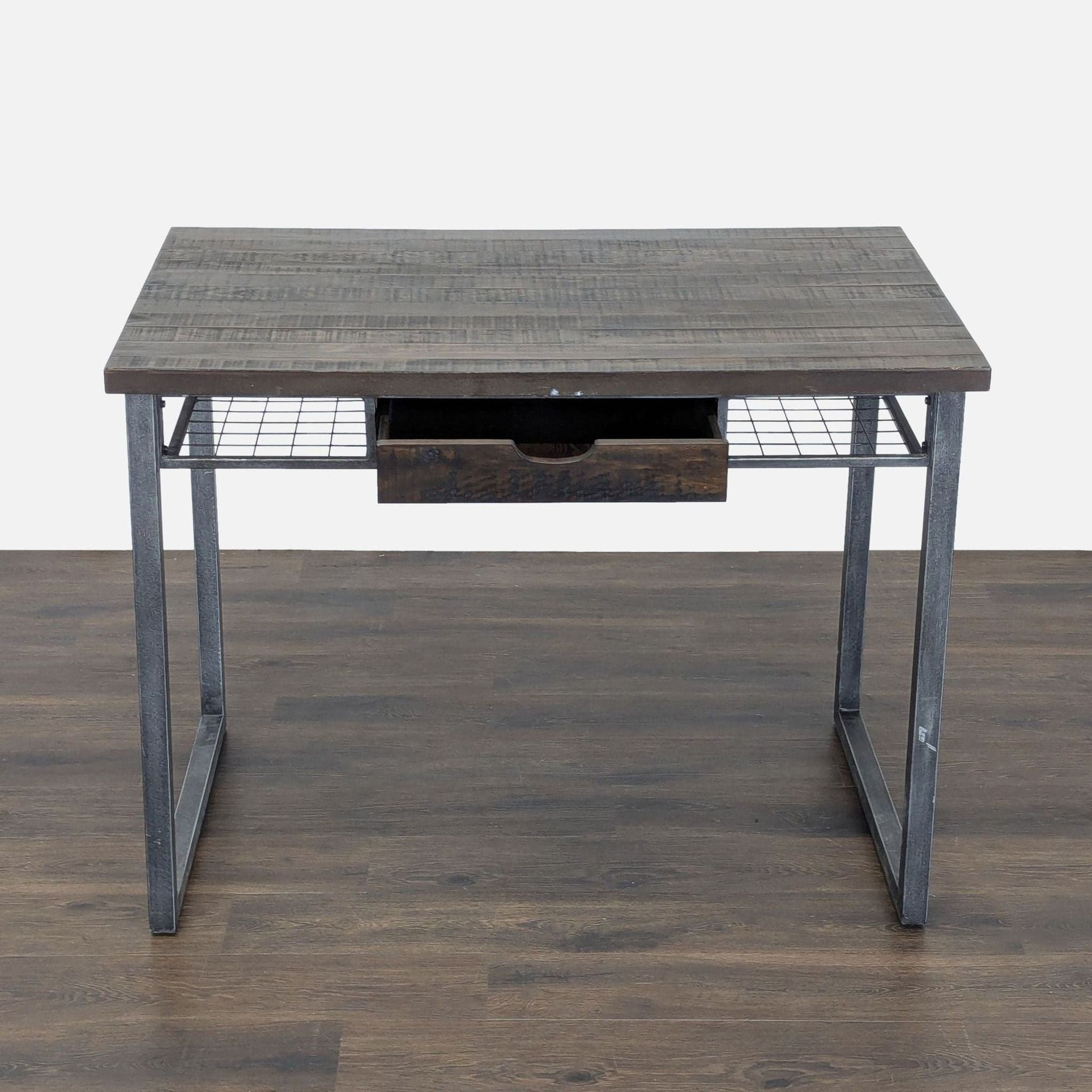 Standard Furniture Industrial Desk with Drawer and Metal Frame - Thumbnail 2