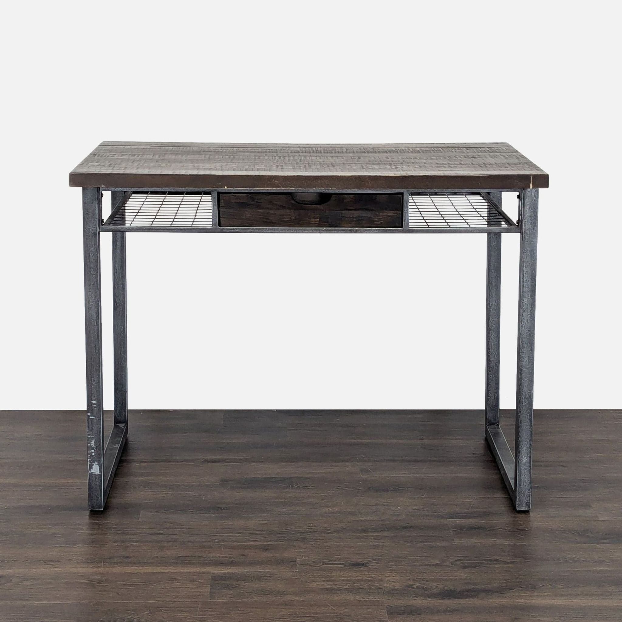 Standard Furniture Industrial Desk with Drawer and Metal Frame - Image 1