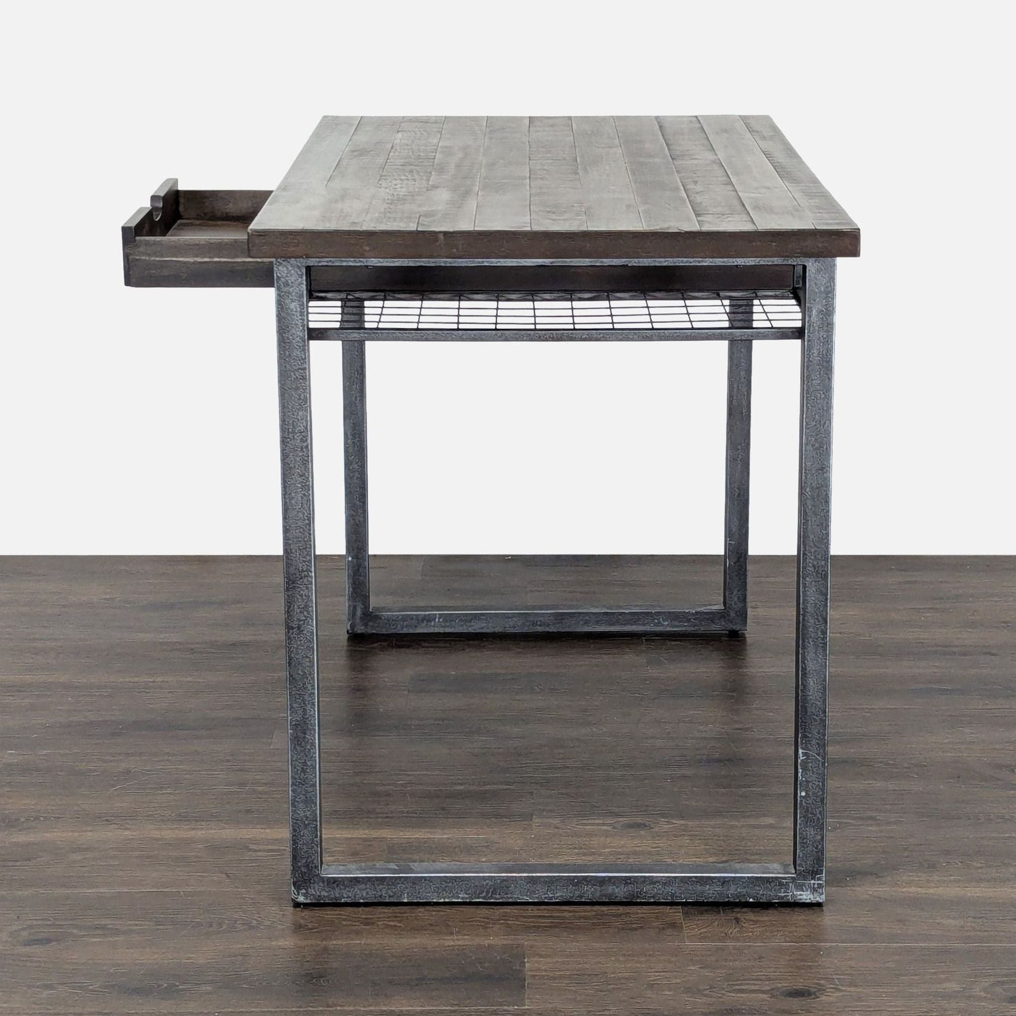 Standard Furniture Industrial Desk with Drawer and Metal Frame - Thumbnail 5